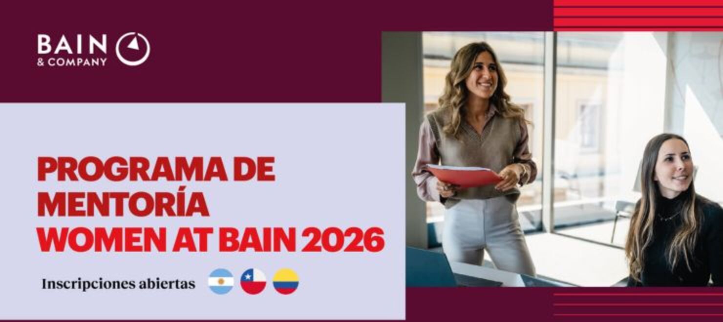 Convocatoria Programa de Mentoría Women at Bain 2026