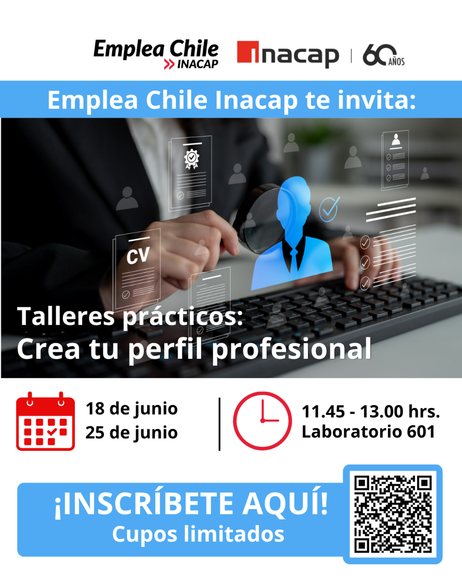 Crea tu perfil profesional en Emplea Inacap