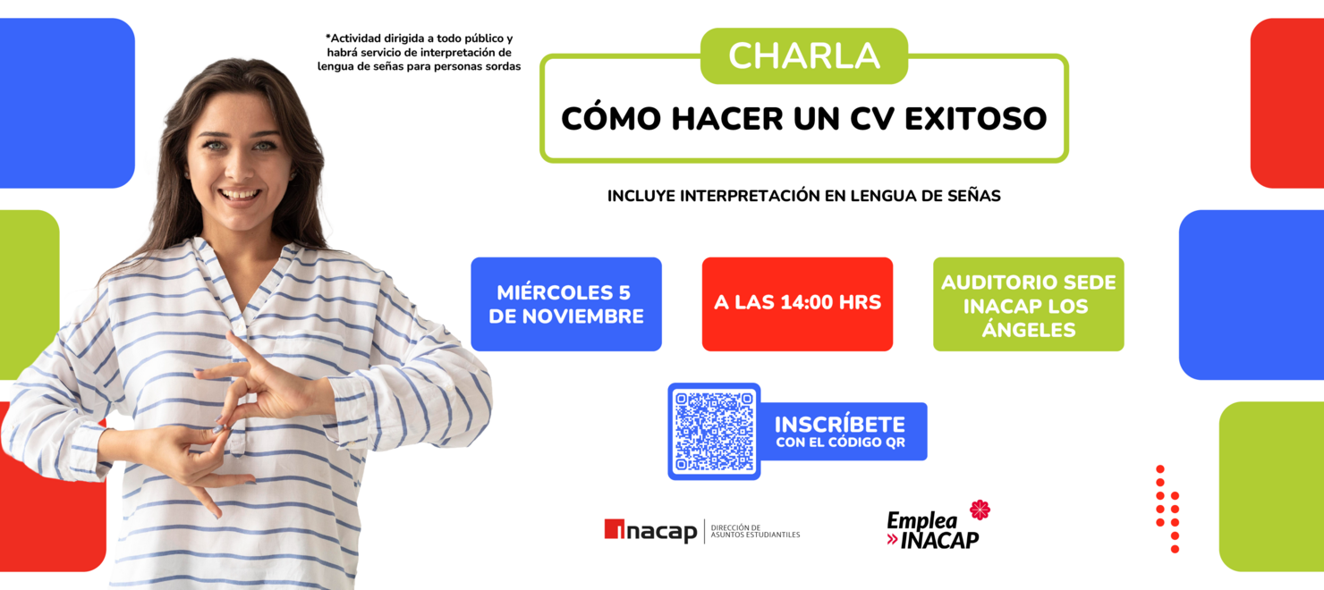 Taller:  "Cómo hacer un CV exitoso" (incluye interpretación en lengua de señas)