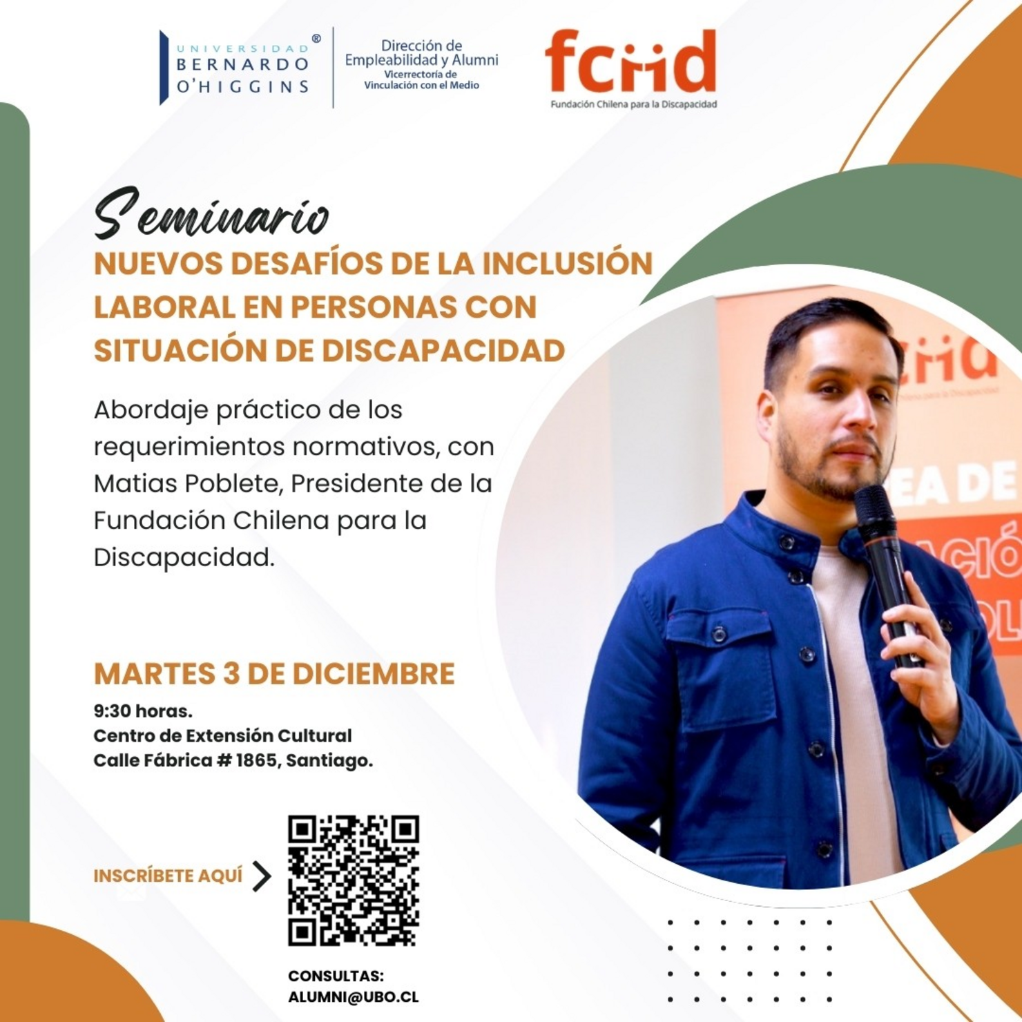 ¡Te invitamos al seminario sobre Inclusión Laboral para personas en situación de discapacidad!