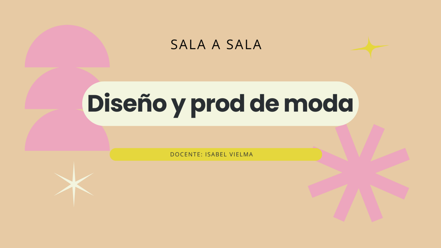 Sala a sala Diseño y prod de moda