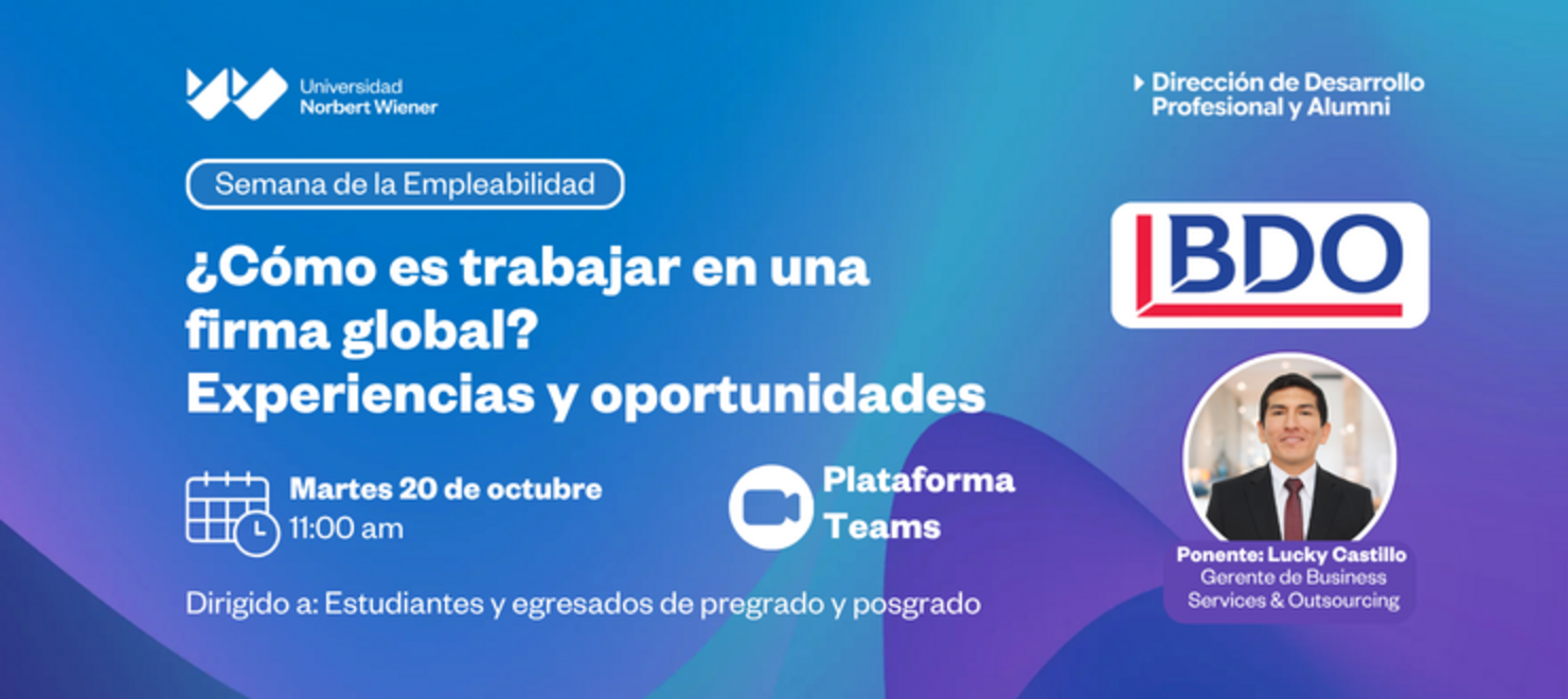 Semana de Empleabilidad | Charla BDO