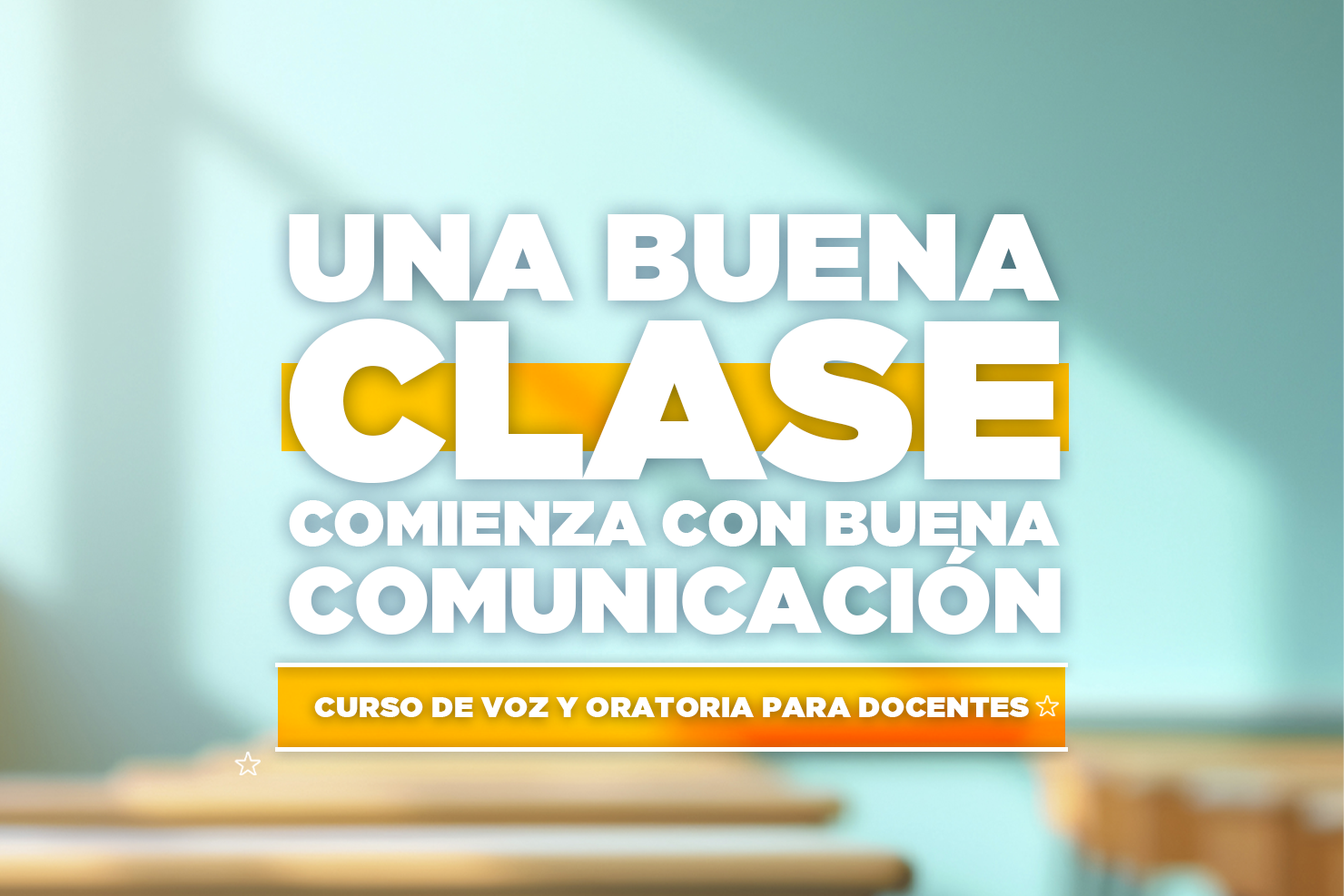 Curso: Expresión vocal y oratoria para docentes