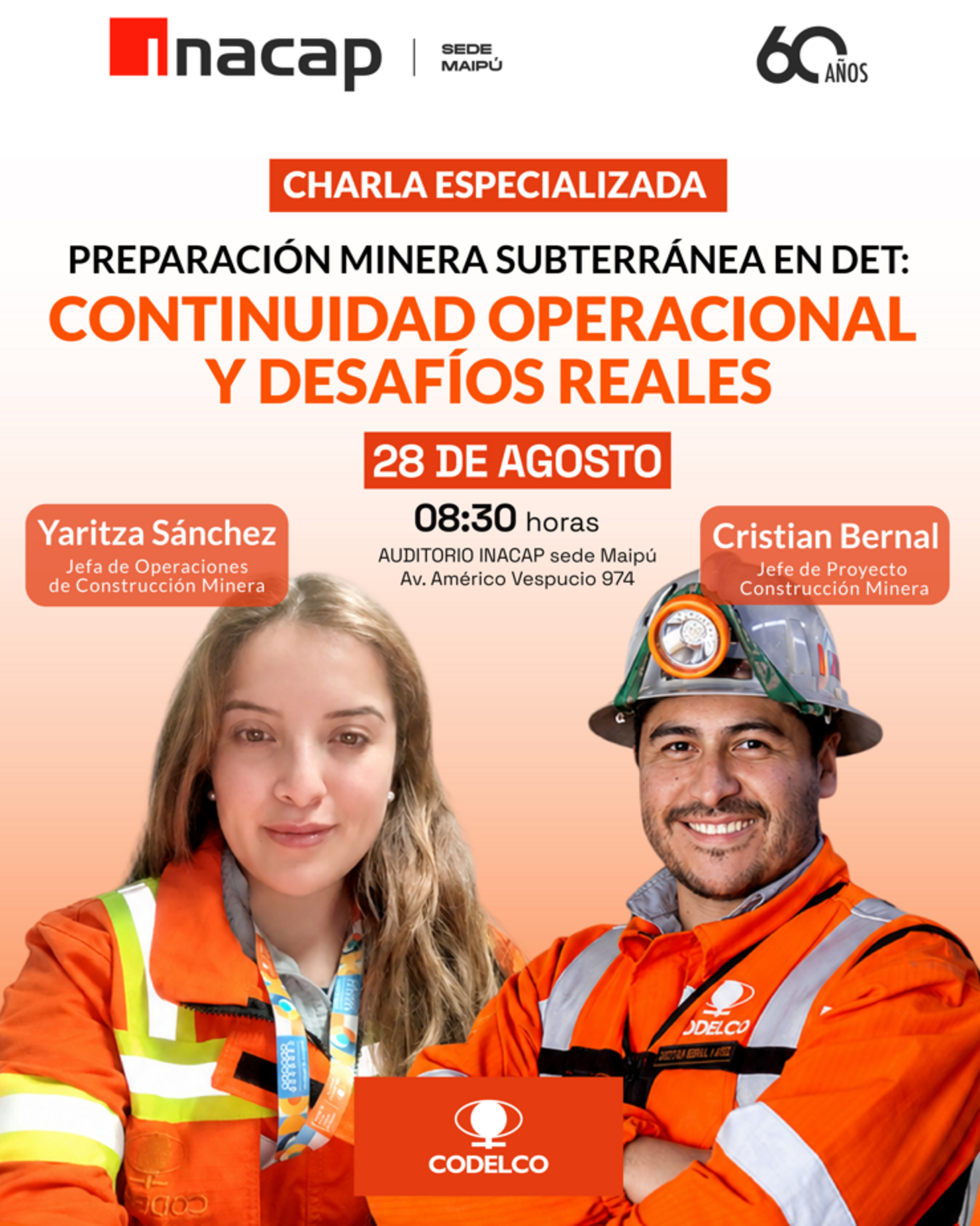 ⛏️ Charla Especializada | Preparación Minera Subterránea en DET: Continuidad Operacional y Desafíos Reales
