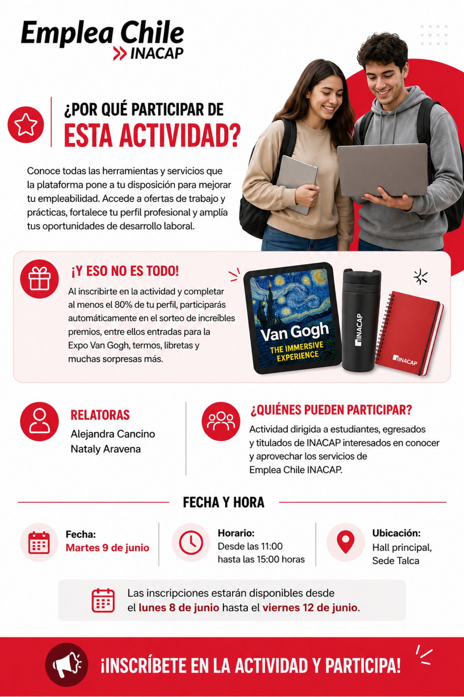 ¡Potencia tu futuro profesional con Emplea Chile INACAP!