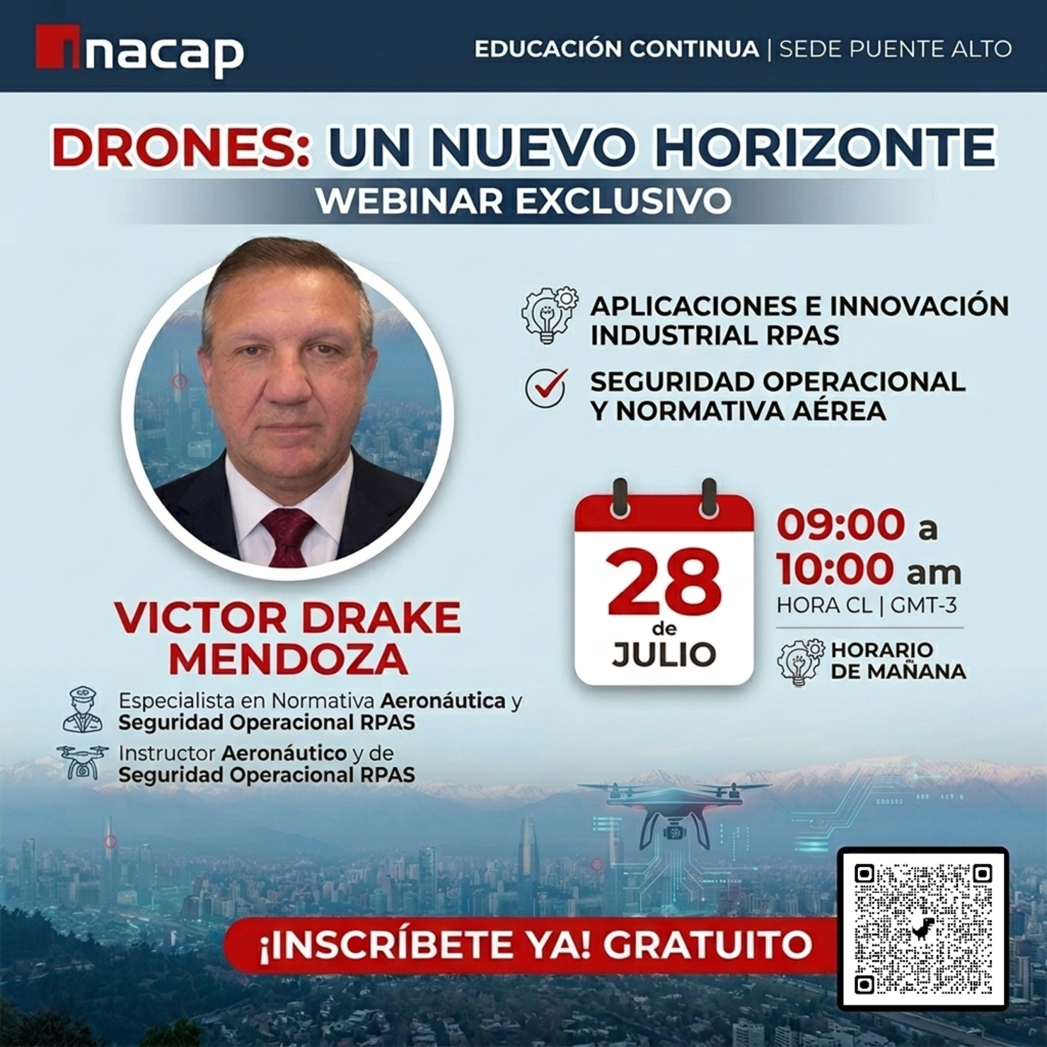 Webinar: Drones, un nuevo horizonte