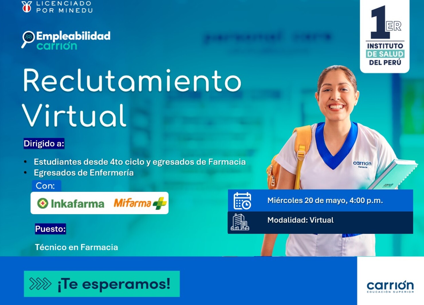 Reclutamiento Virtual con Farmacias Peruanas