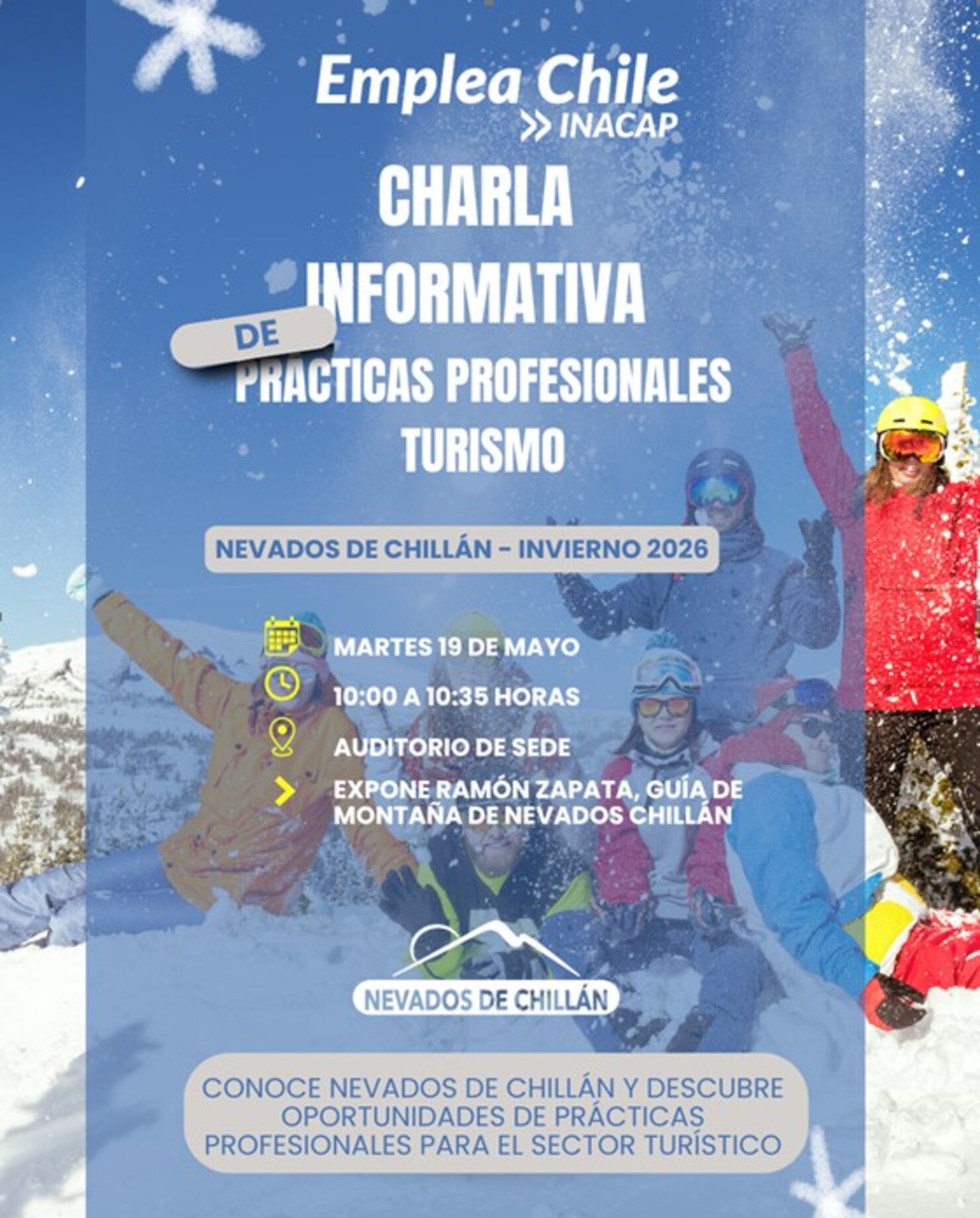 ❄️ Charla Informativa | Prácticas Turismo Invierno 2026