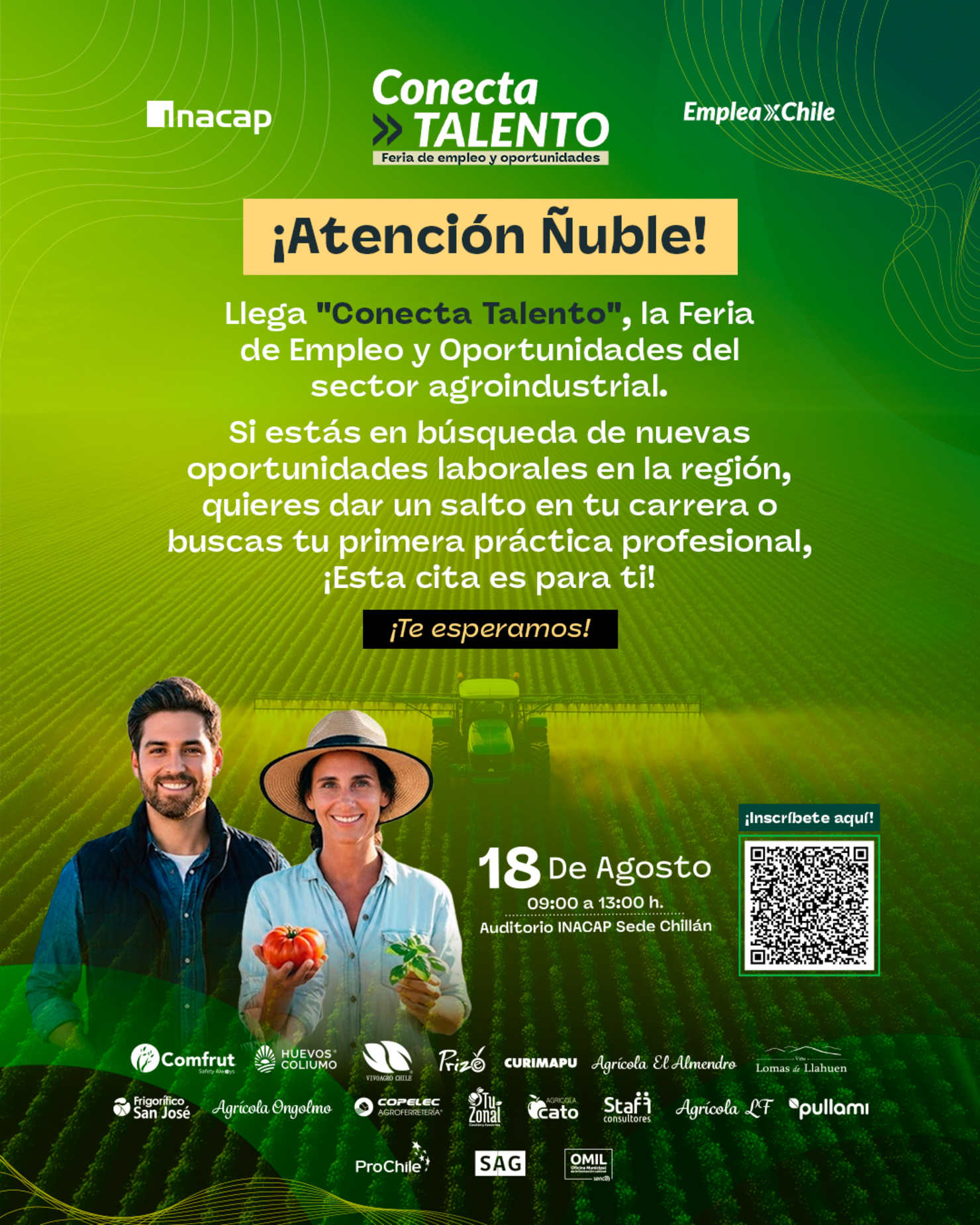 Feria de Empleos y Oportunidades Conecta Talento Agro 2026