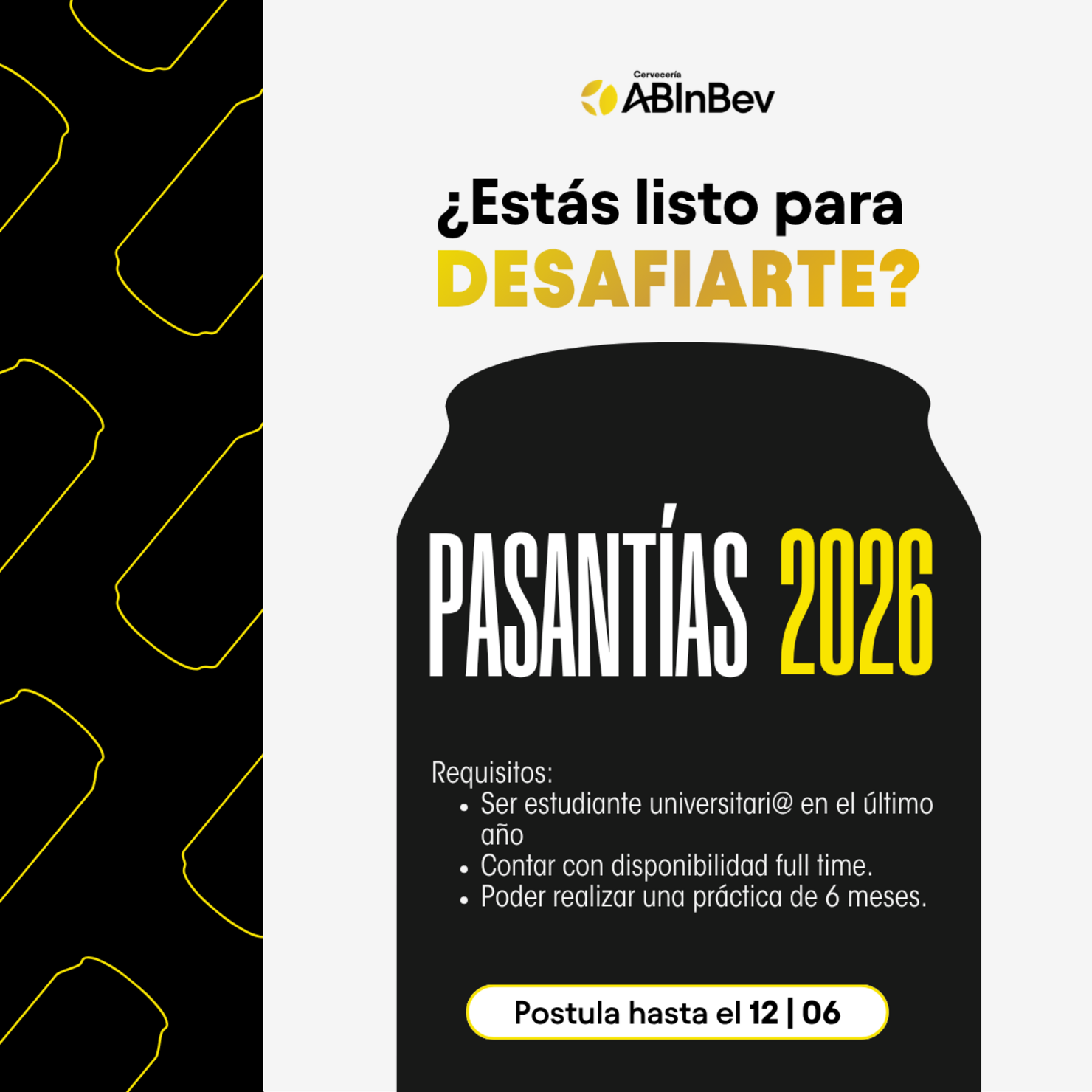Convocatoria Programa de Pasantías 2026 de ABInBev