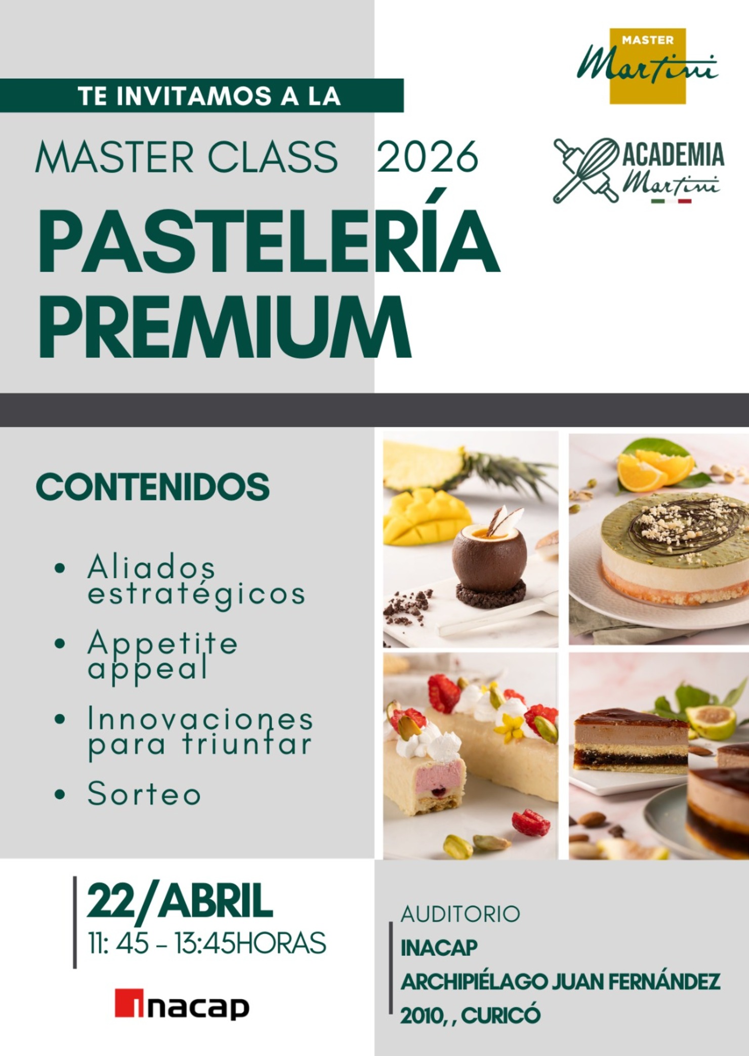Masterclass "Academia Pastelería Premium" 2026