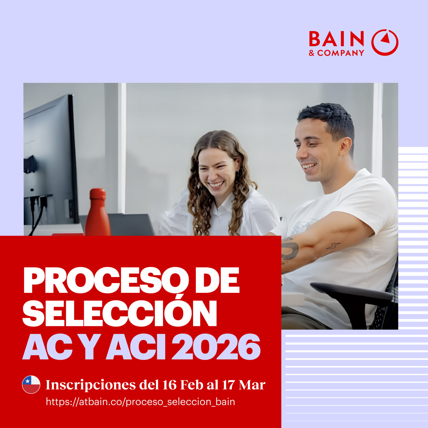 Convocatoria a Proceso de Selección AC Y ACI 2026 de Bain & Company