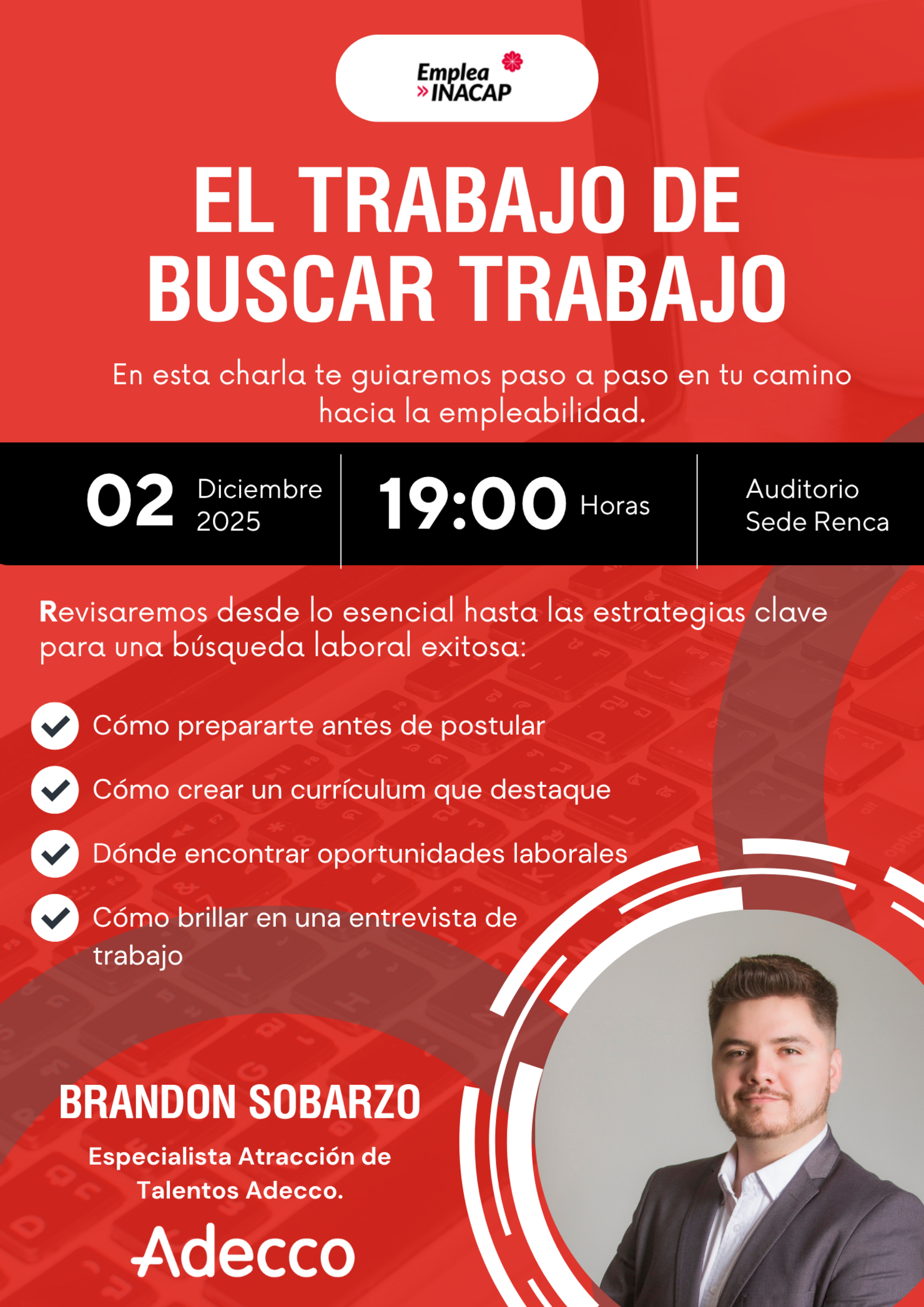Charla: “El Trabajo de Buscar Trabajo”