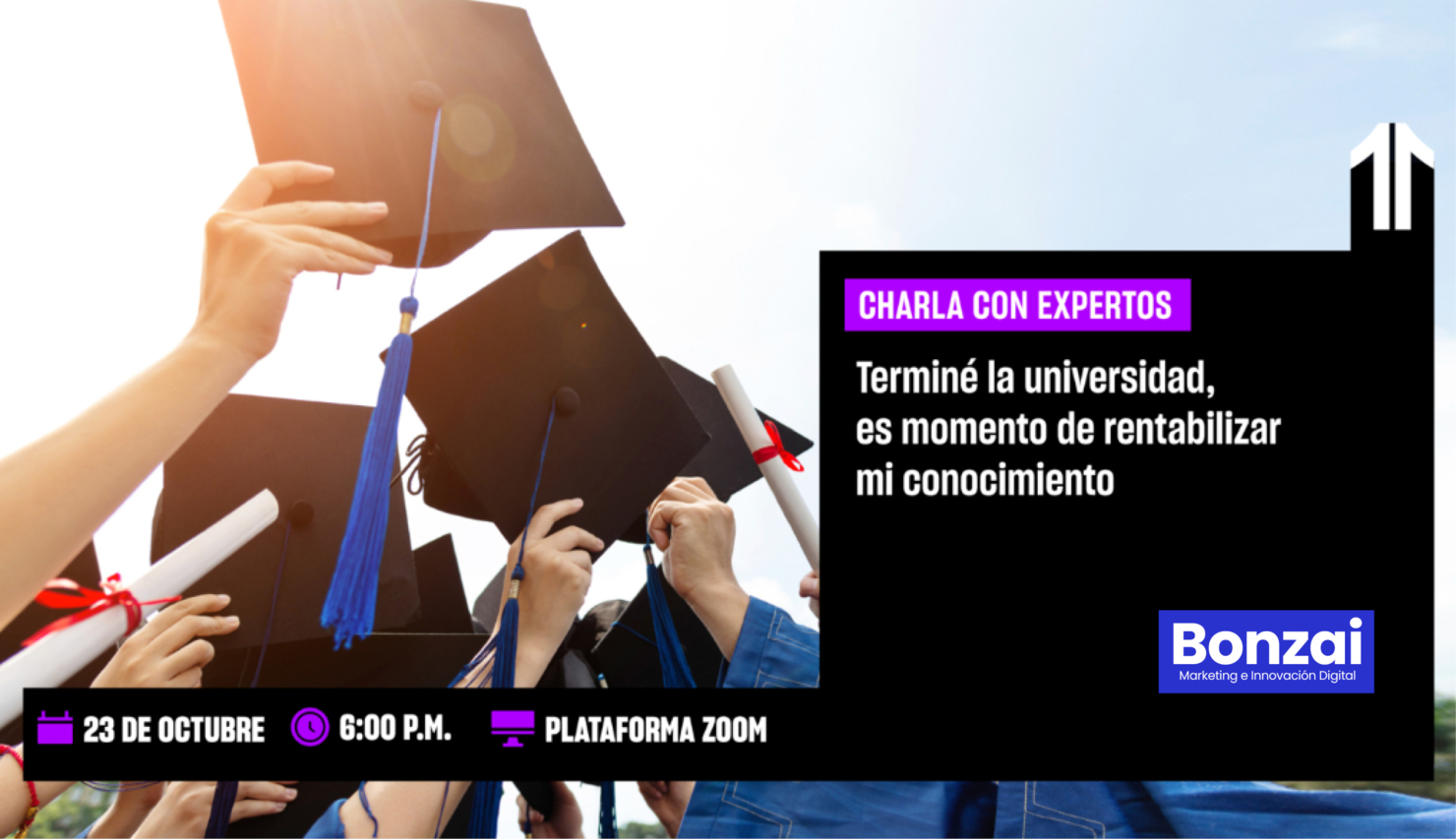 Terminé la universidad, es momento de rentabilizar mi conocimiento...