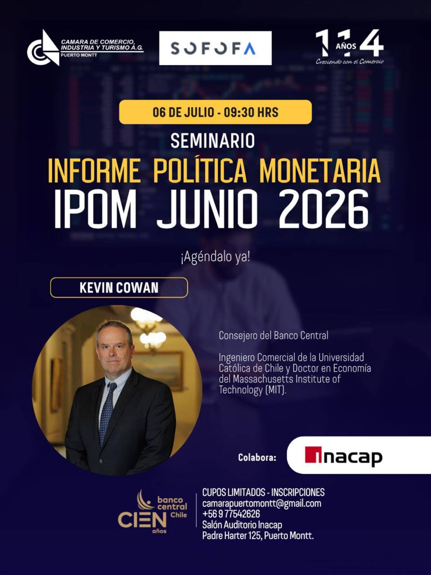 “PRESENTACIÓN DEL INFORME DE POLÍTICA MONETARIA- IPOM JUNIO 2026 DEL BANCO CENTRAL”