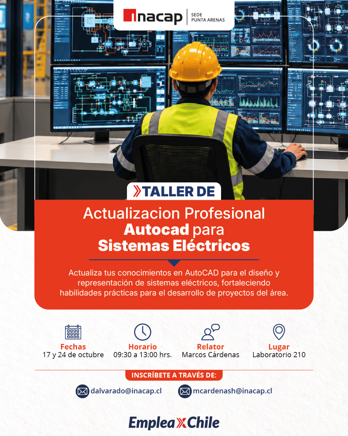 Taller Autocad para sistemas eléctricos en Punta Arenas –…