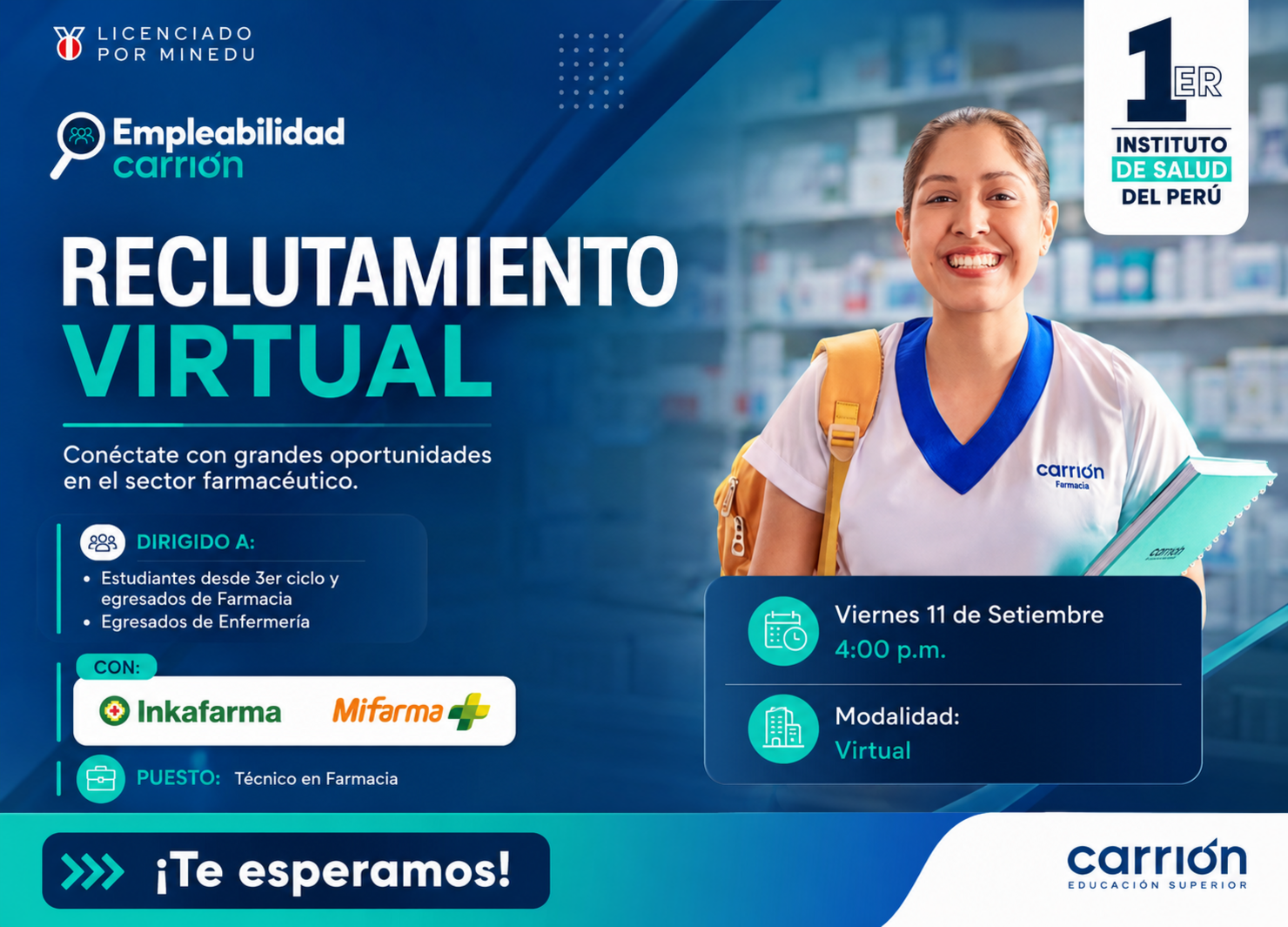 Reclutamiento Virtual con Farmacias Peruanas