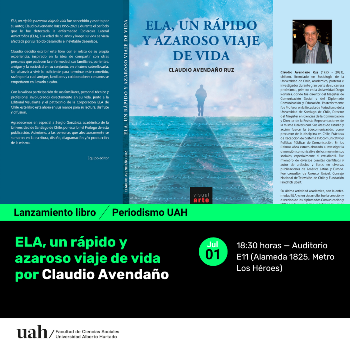 Lanzamiento libro "ELA, un rápido y azaroso viaje de vida"