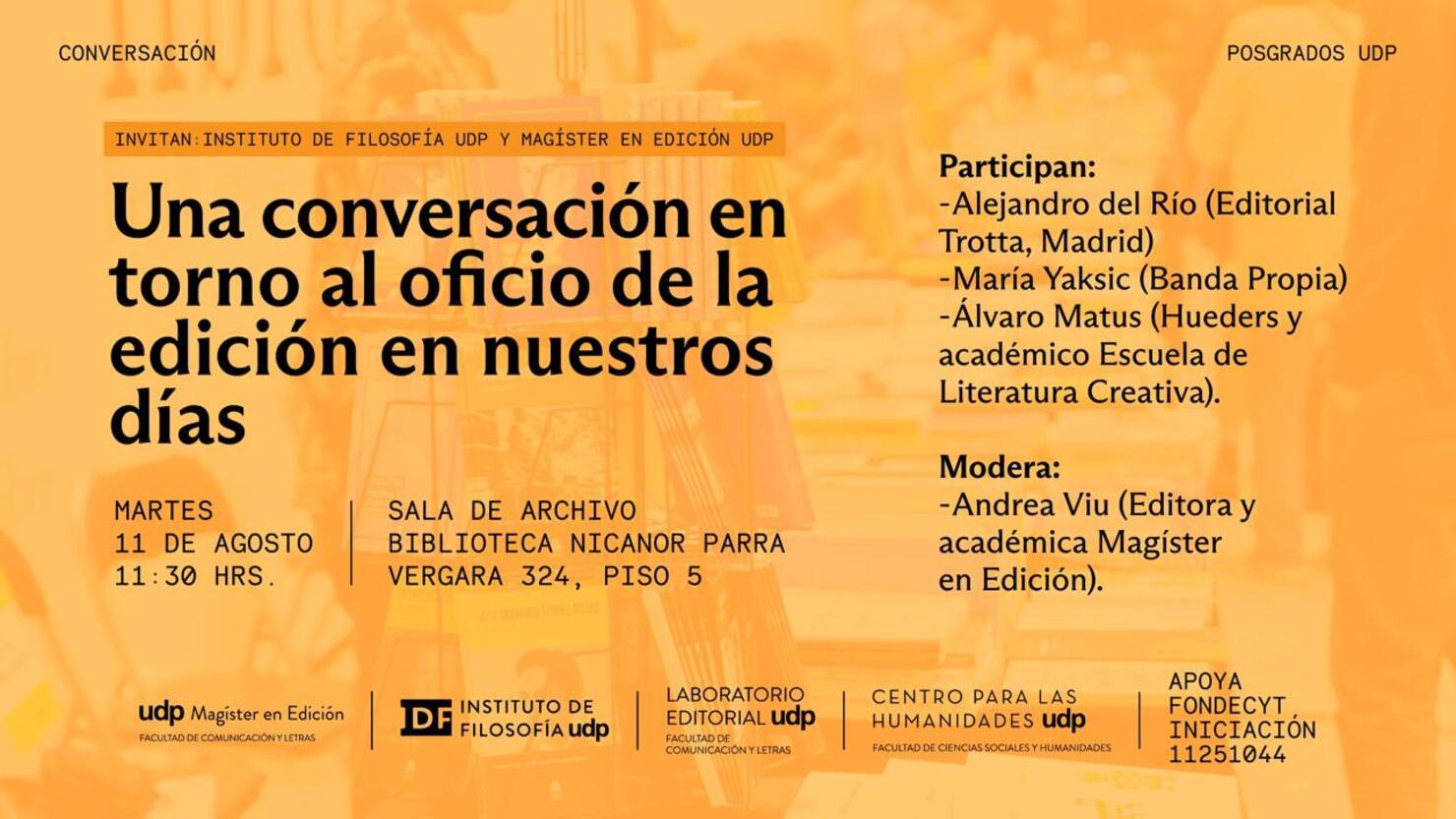Una conversación en torno al oficio de la edición en nuestros días