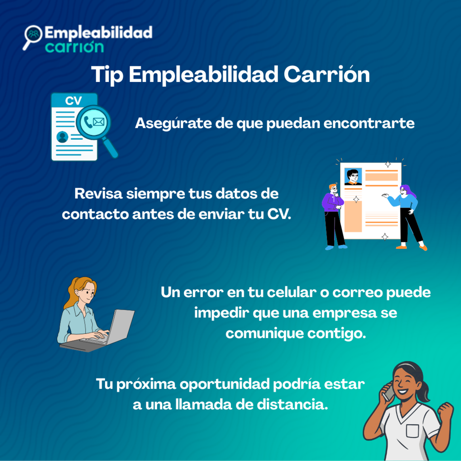 Asegúrate de que puedan encontrarte