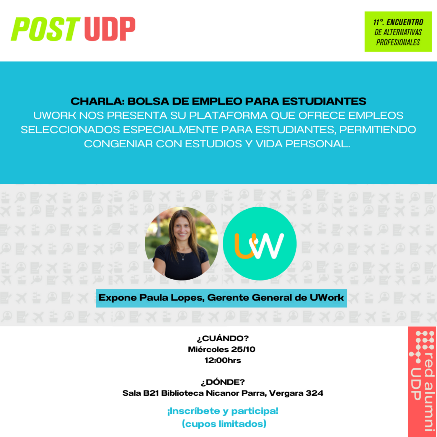 Charla UWork: Bolsa de Empleo Estudiantil