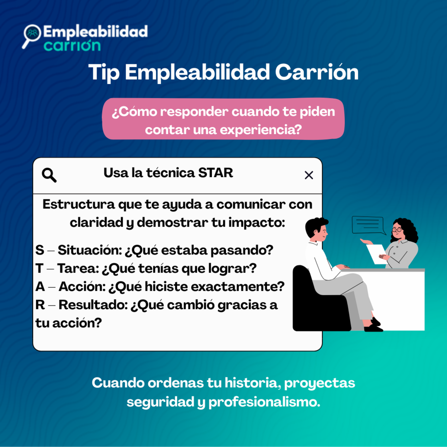 ¿Cómo responder cuando te piden contar una experiencia?