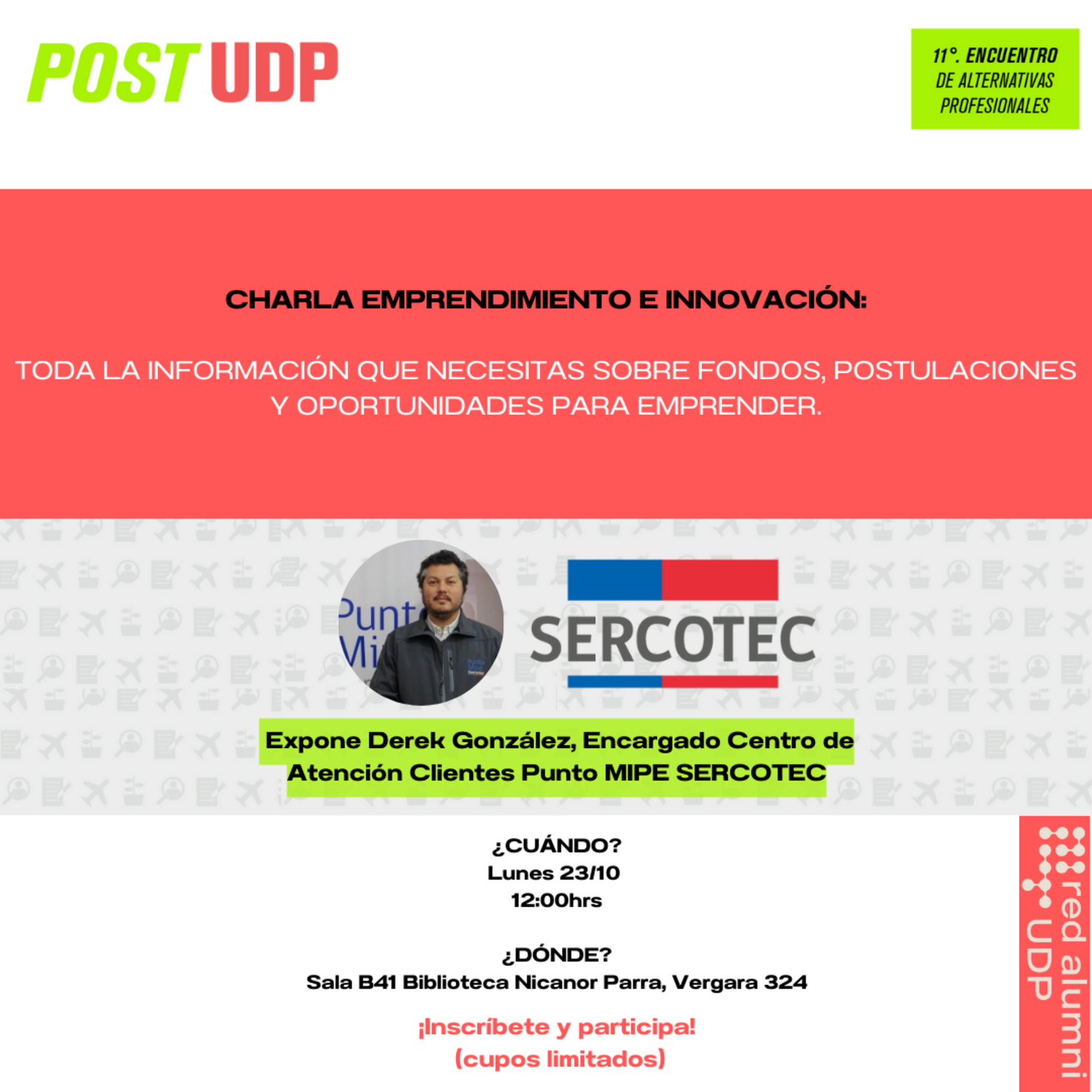 Charla SERCOTEC: Emprendimiento e Innovación