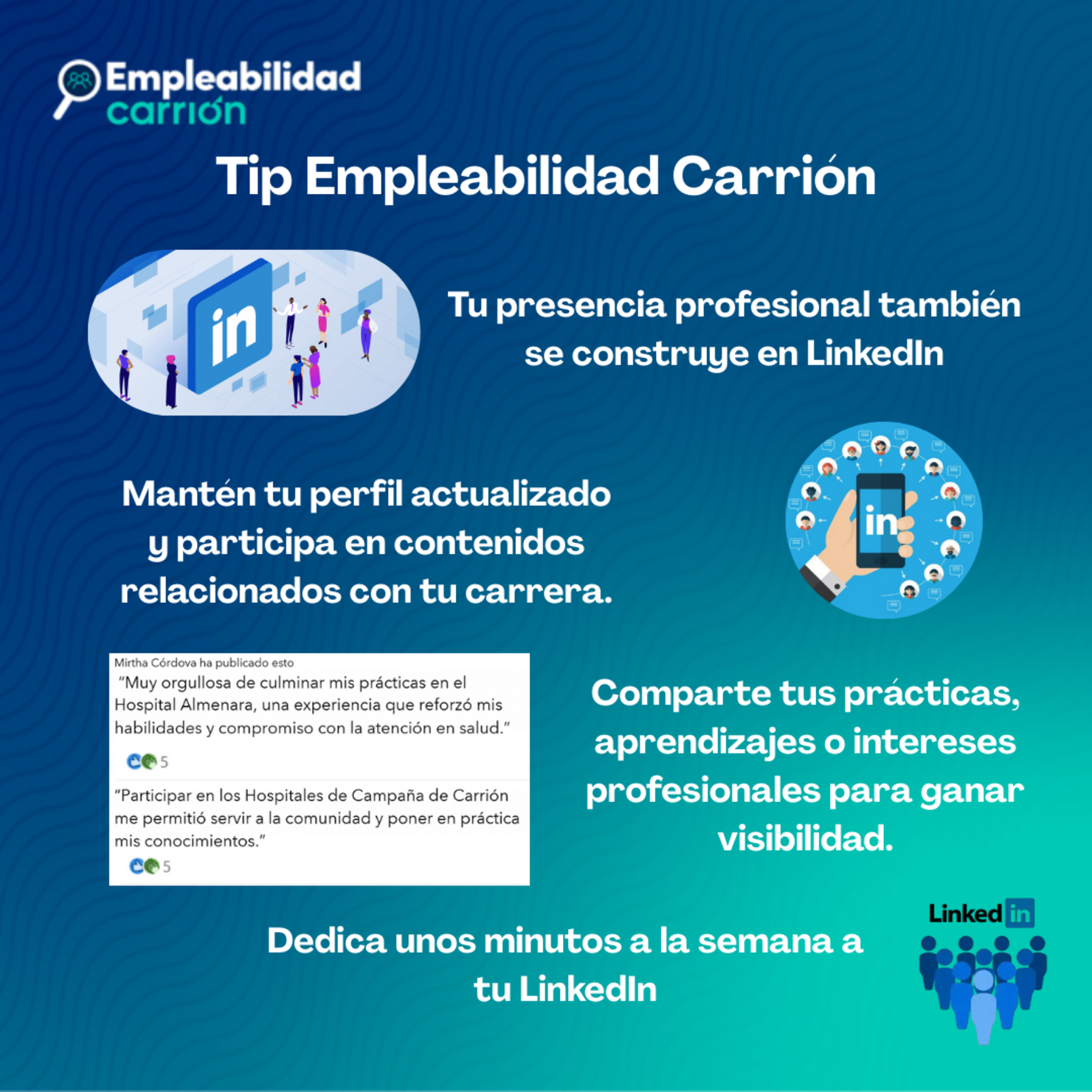 Tu presencia profesional también se construye en LinkedIn