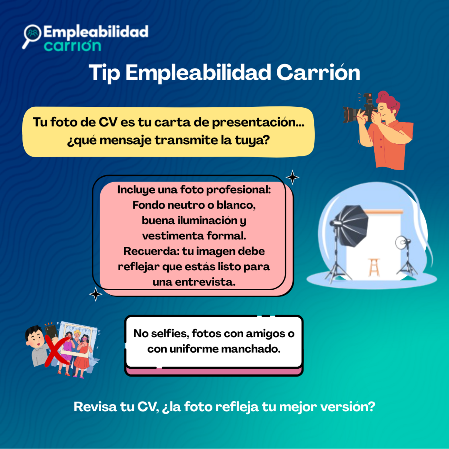 Tu foto de CV es tu carta de presentación