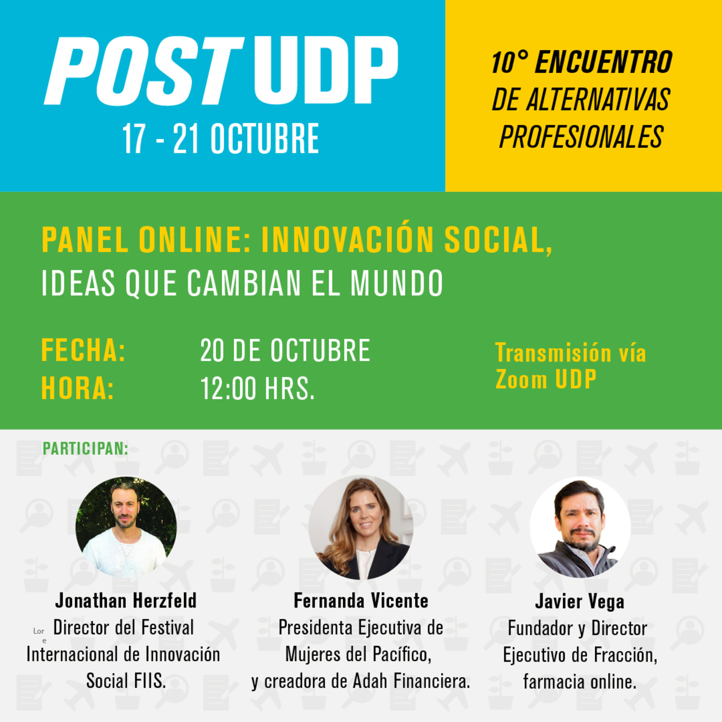 Panel online: Innovación social, ideas que cambian el mundo