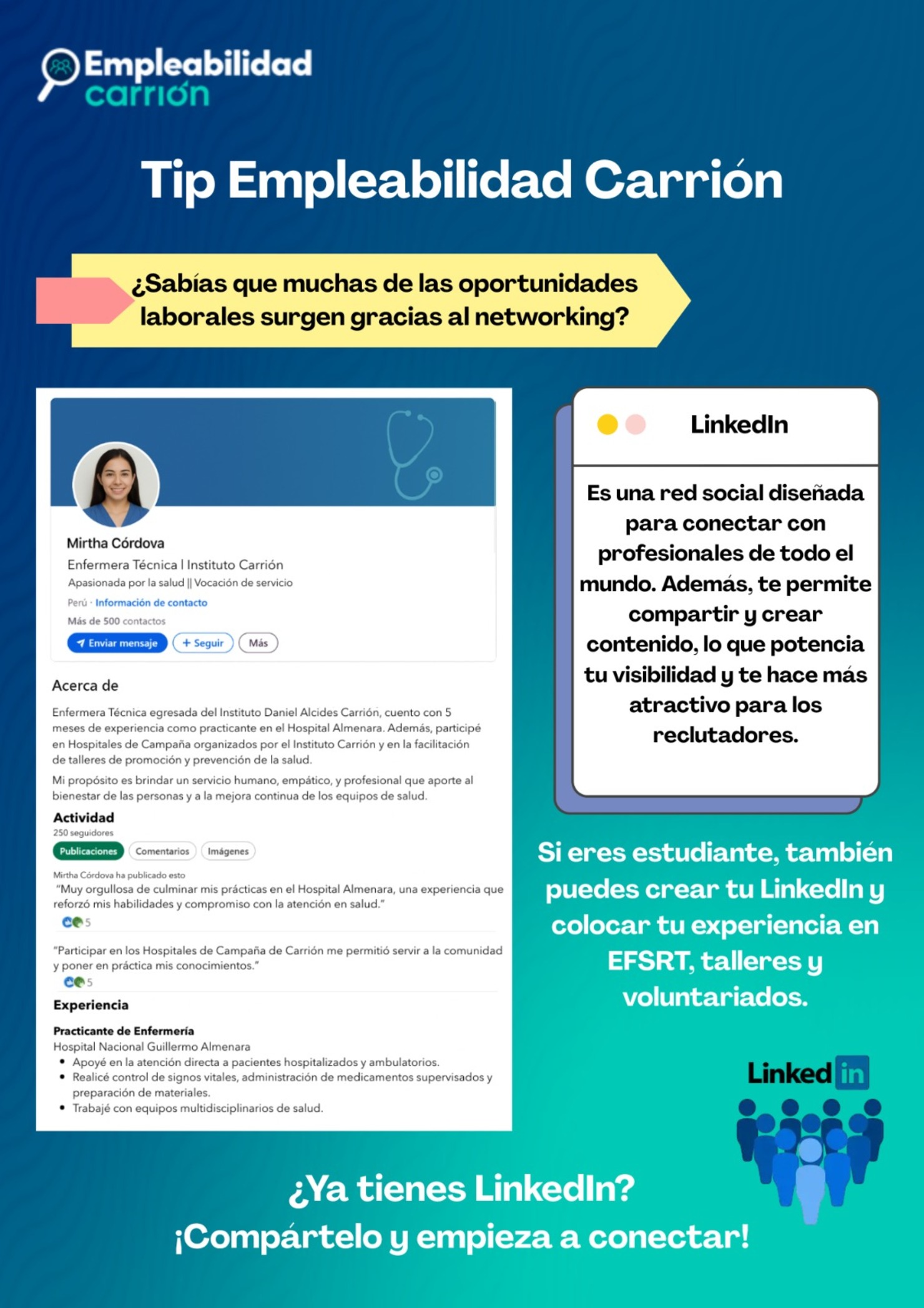 ¿Sabías que muchas de las oportunidades laborales surgen gracias al networking?