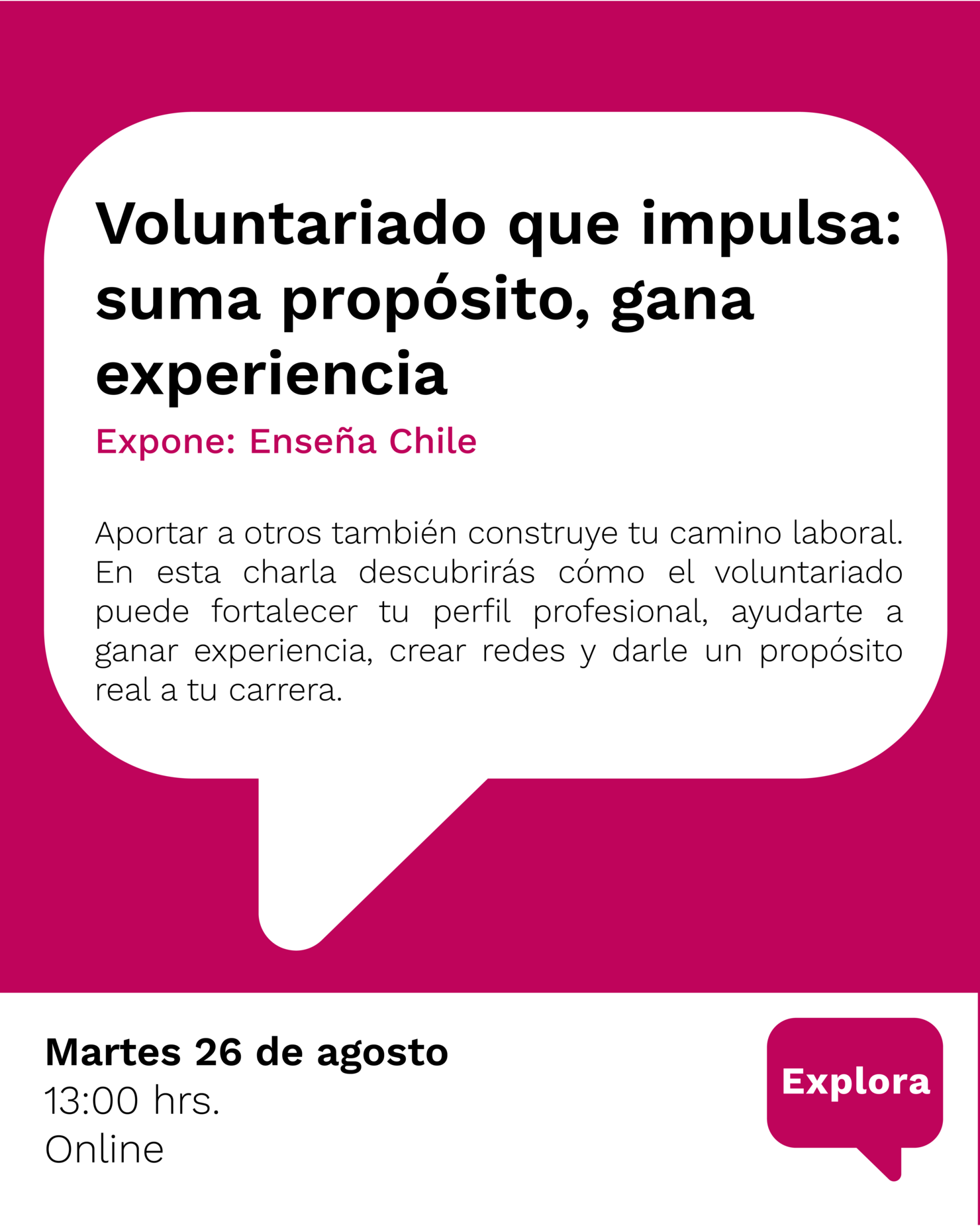 Voluntariado que impulsa: suma propósito, gana experiencia