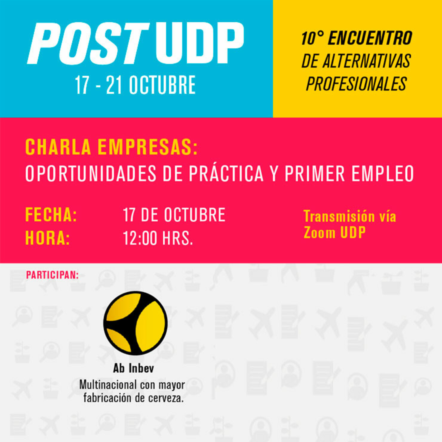 Webinar prácticas y primer Empleo: Desarrollo de Carrera en ABInBev