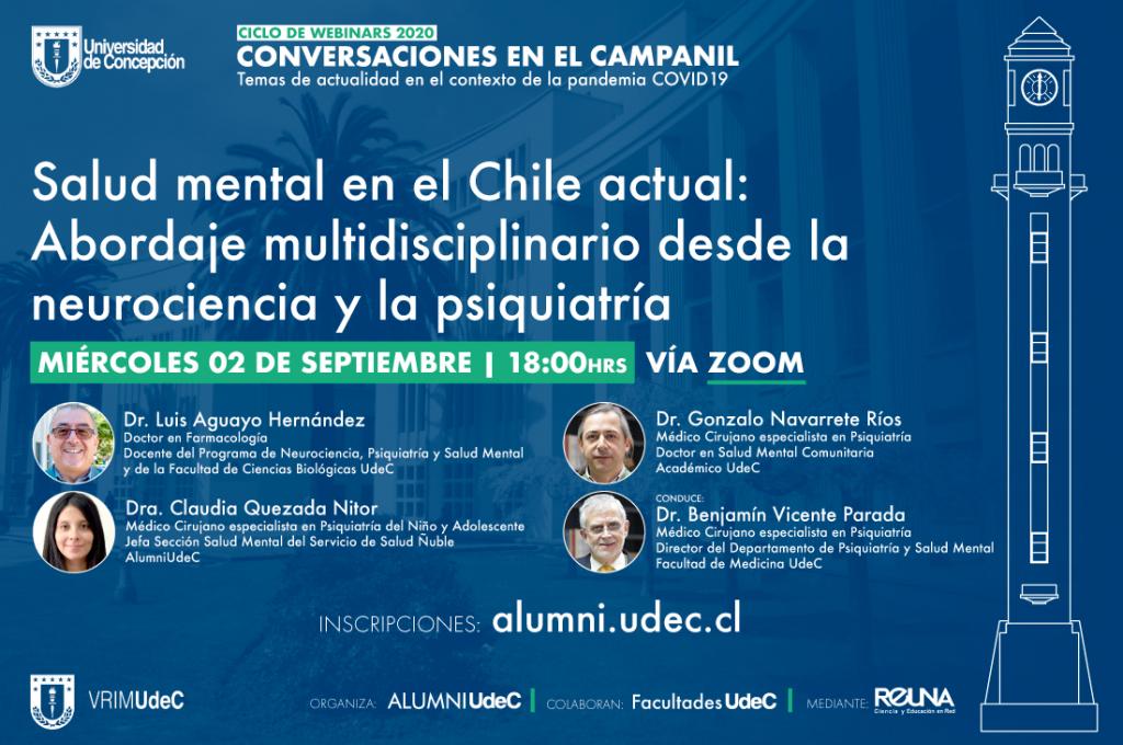 Webinar UdeC analizará la salud mental actual en Chile