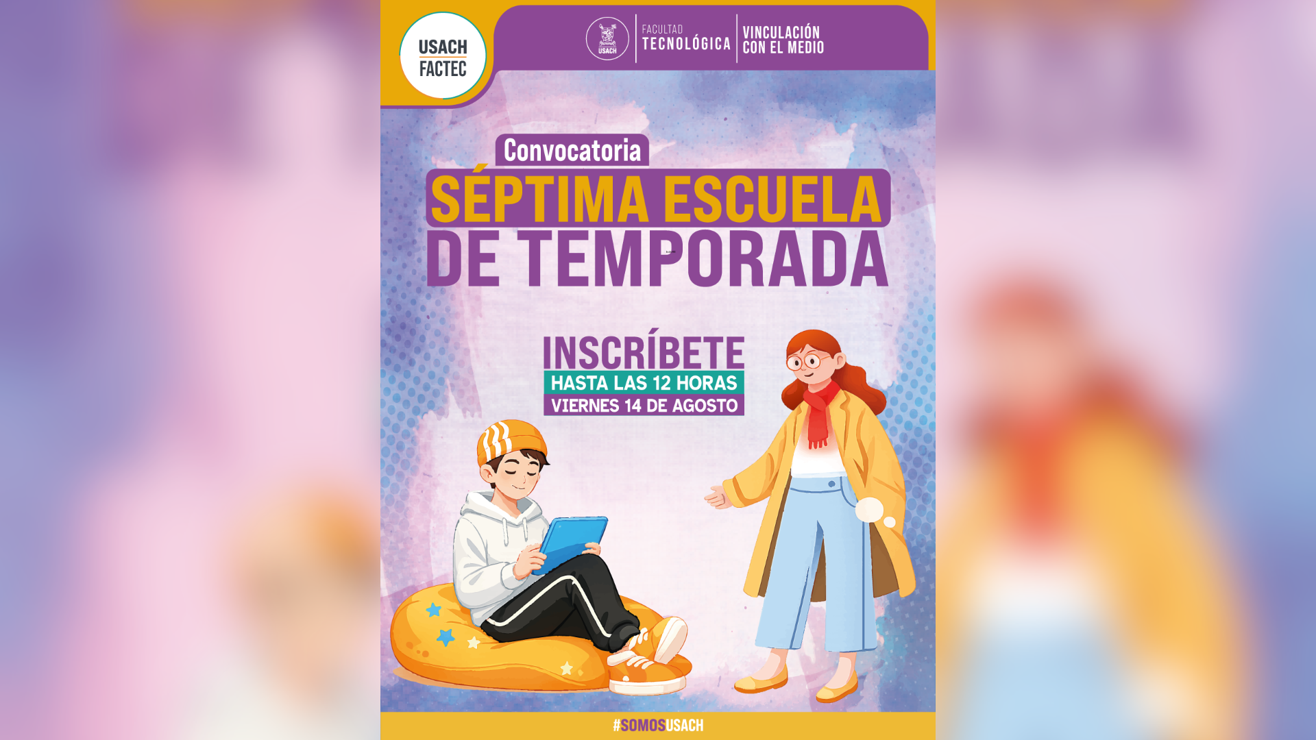 Facultad Tecnológica invita a nueva edición de la Escuela de Temporada
