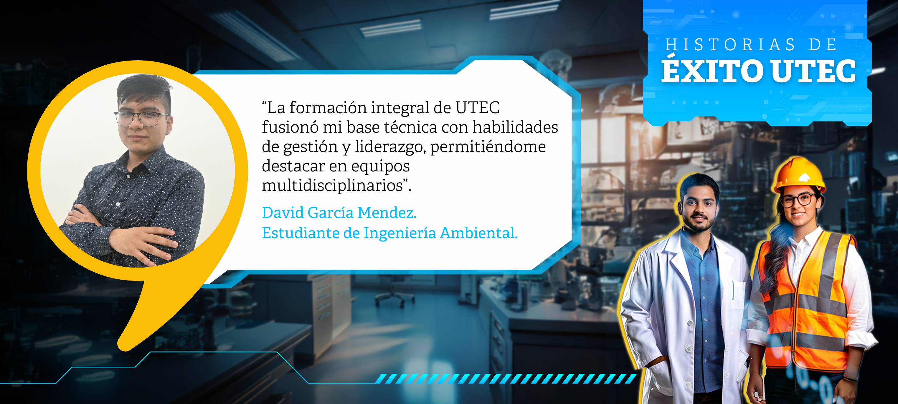 La historia de David García: Estudiante de Ingeniería Ambiental en MEPSA- Aceros Chilca.