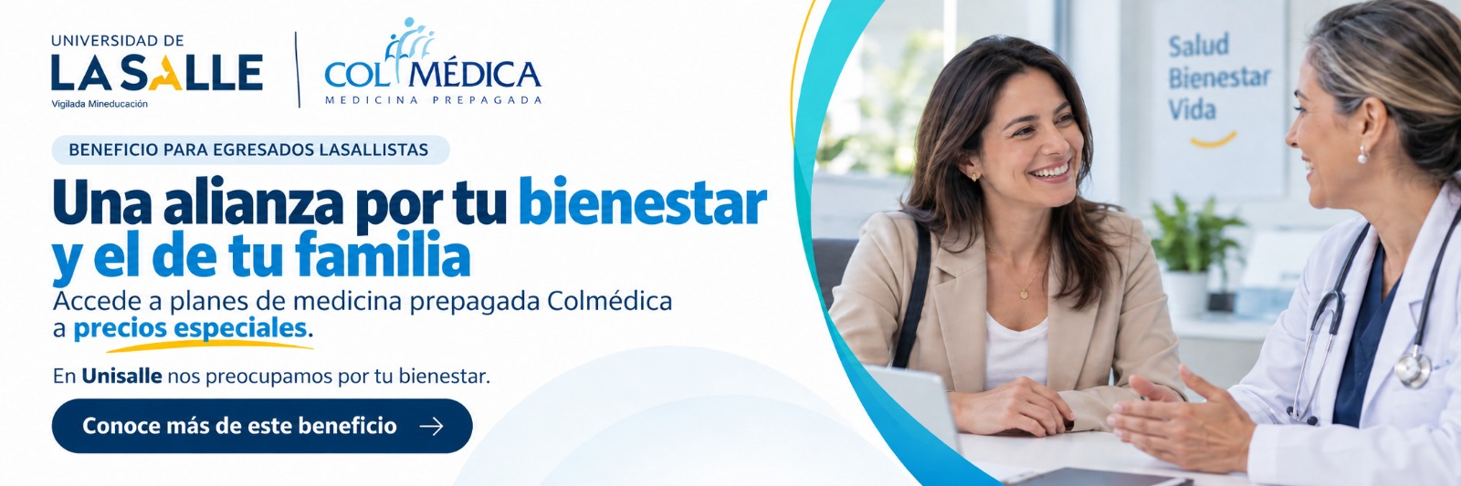 Cuida tu salud y la de tu familia con beneficios especiales para Alumni Unisalle