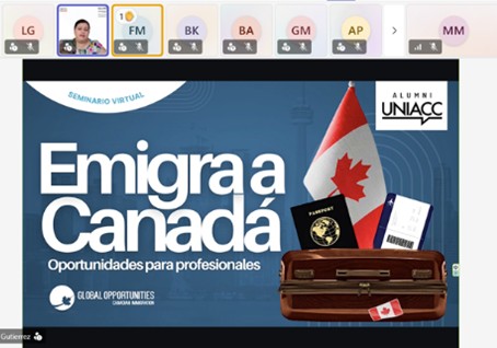 Charla abordó oportunidades migratorias para profesionales interesados en Canadá