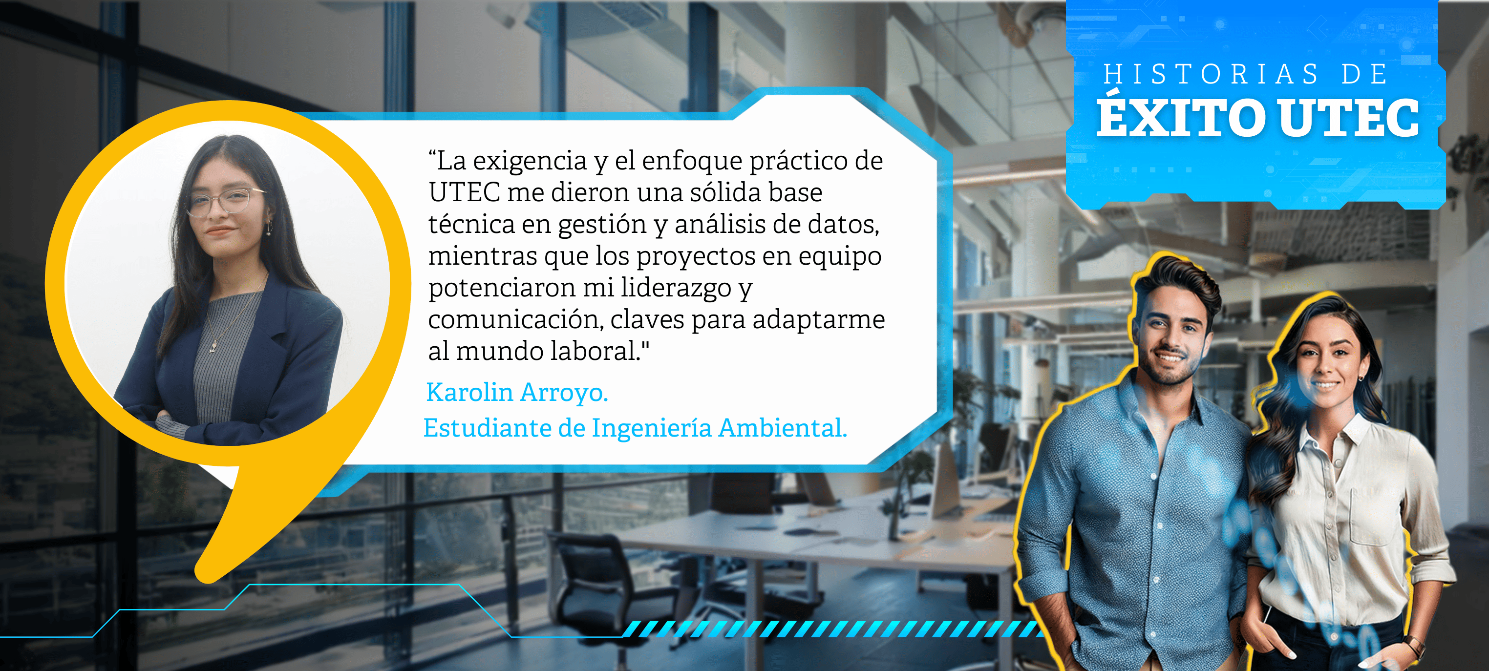 La historia de Karolin Arroyo: Estudiante de Ingeniería Ambiental en Hochschild.