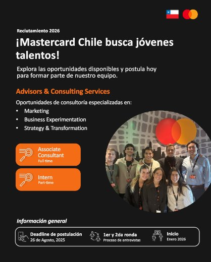 Mastercard busca jóvenes talentos