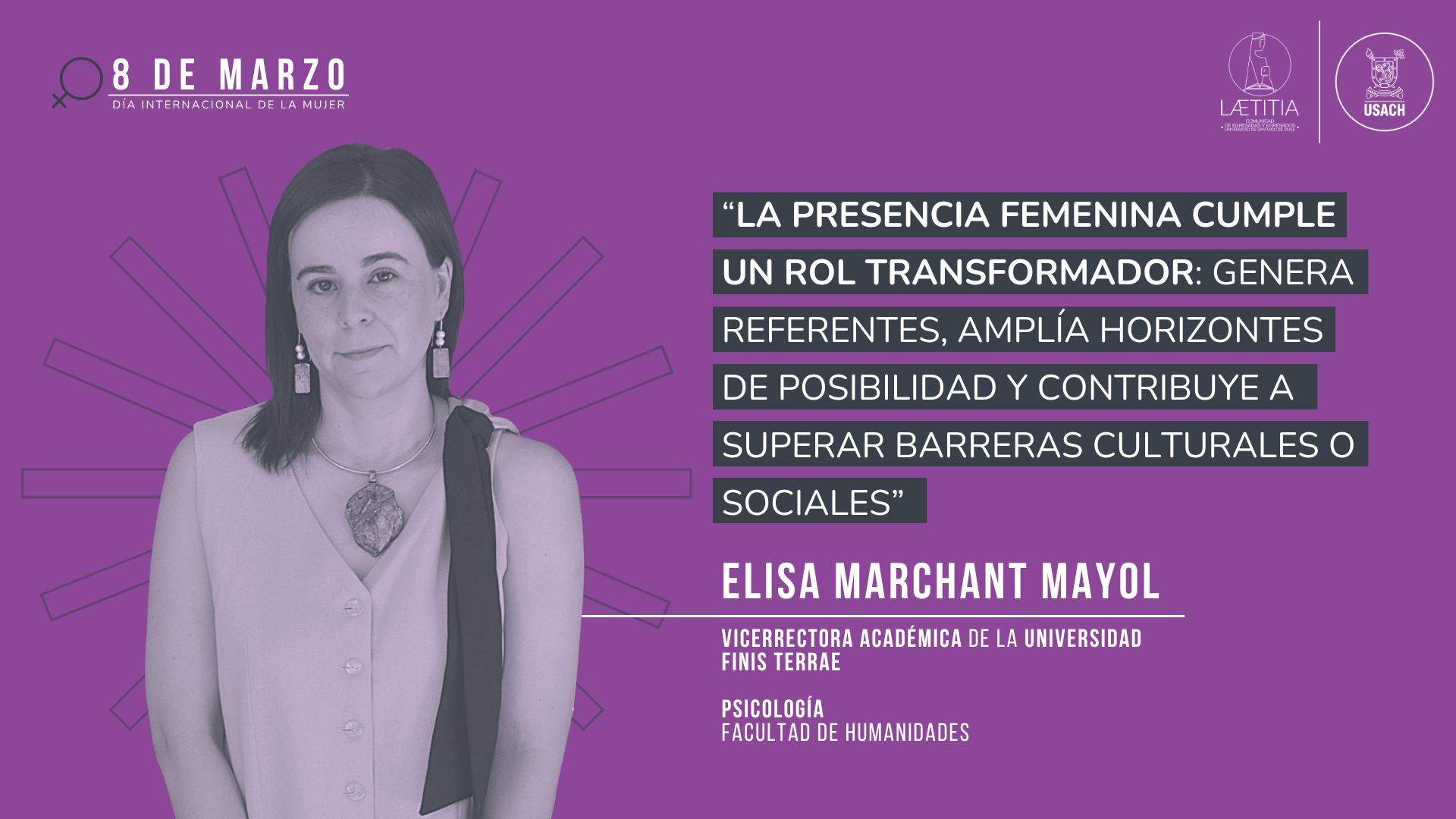 Elisa Marchant Mayol: “La presencia femenina cumple un rol transformador: genera referentes, amplía horizontes de posibilidad y contribuye a superar barreras culturales o sociales”