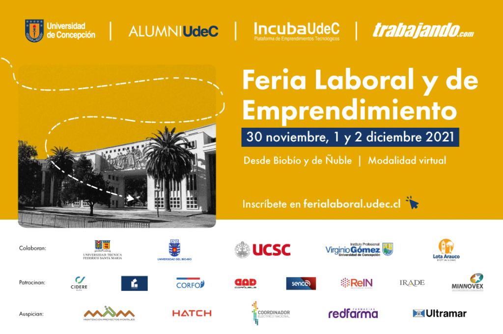 Más de 160 empresas e instituciones participarán en la Feria Laboral y de Emprendimiento 2021