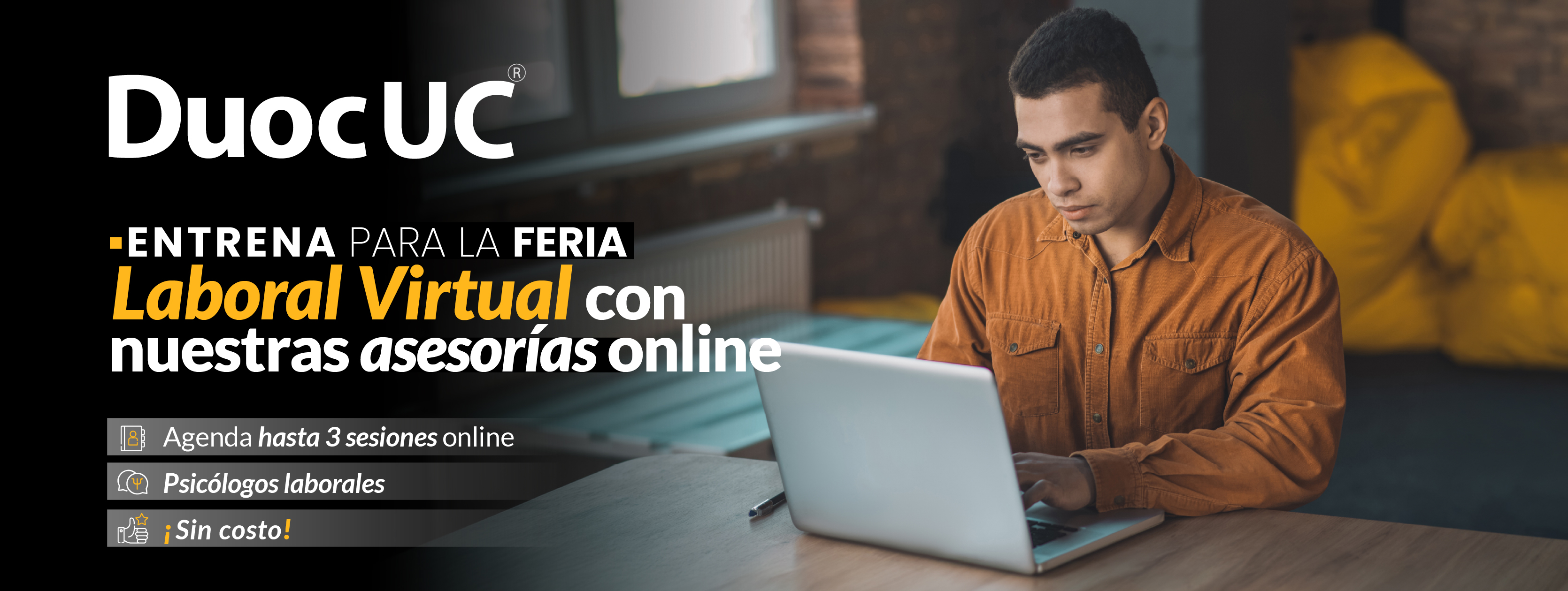 Feria Laboral Virtual Duoc UC:    Prepárate durante septiembre con recursos gratuitos y 100% online