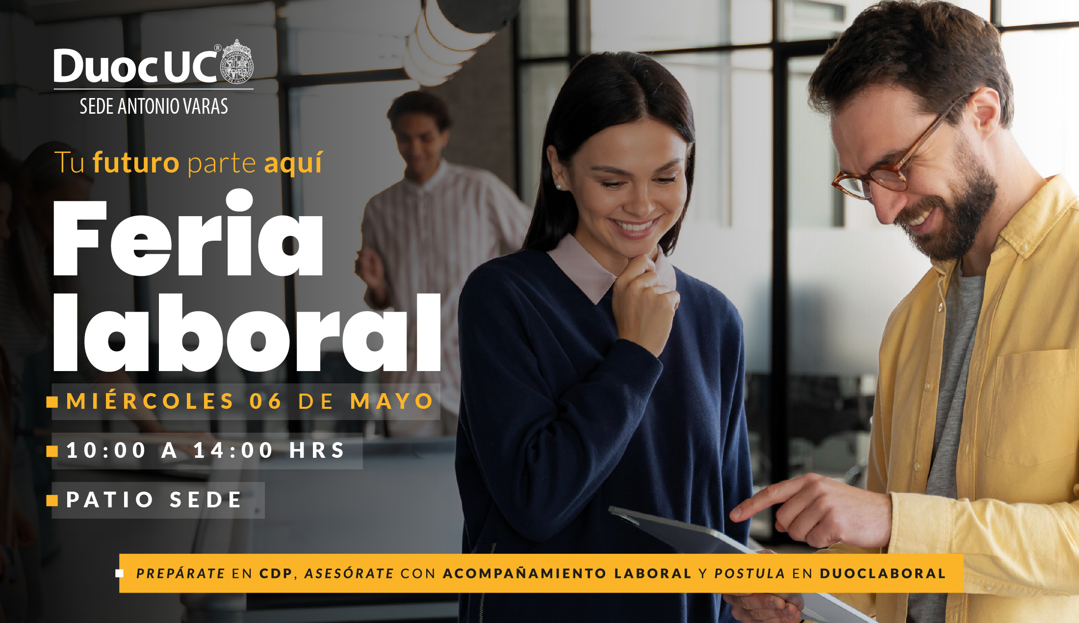 Feria Laboral Duoc UC Sede Antonio Varas: conectando talento con oportunidades