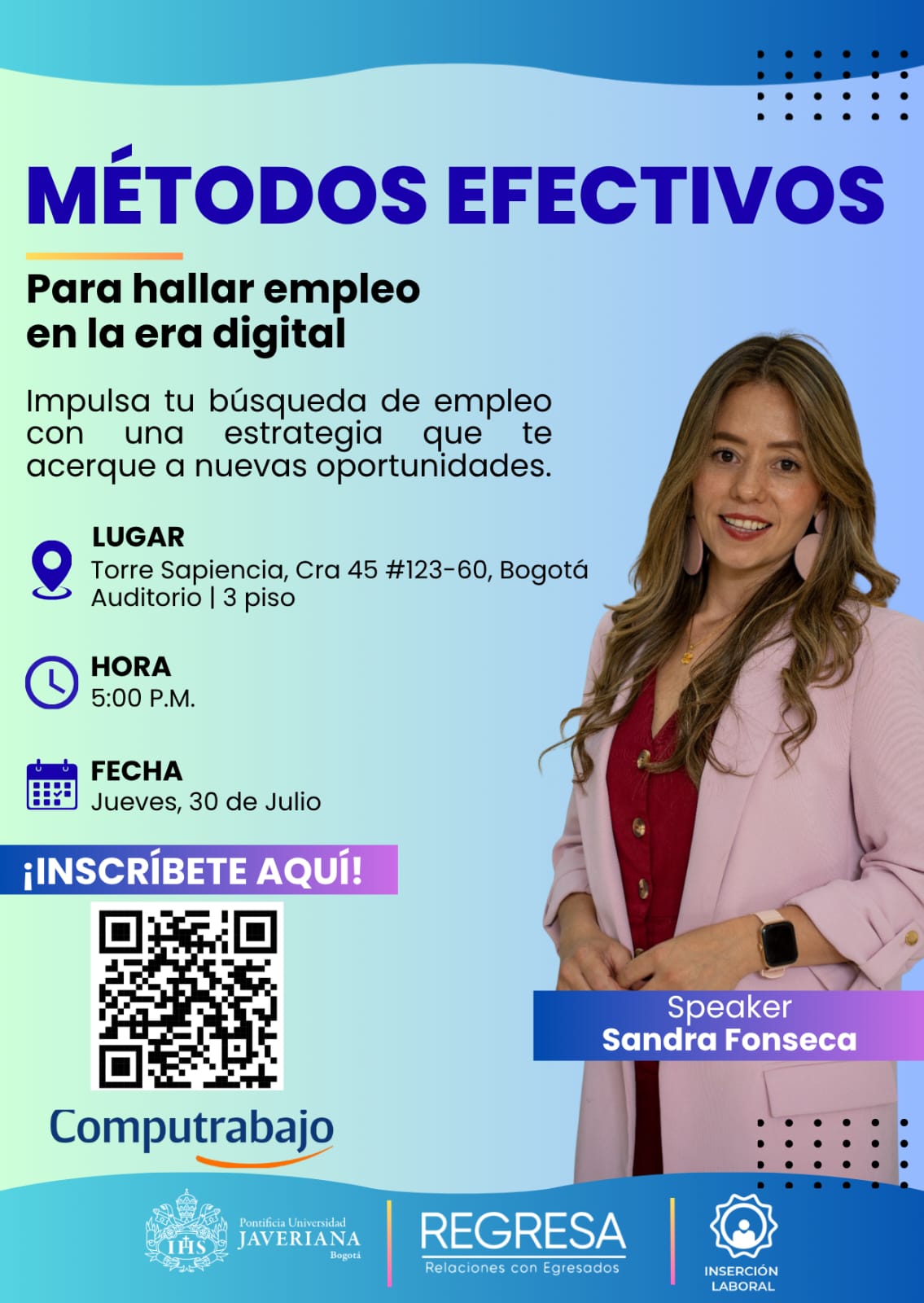 ¿Buscas empleo? Aprende a encontrar mejores oportunidades | Taller: Métodos efectivos para hallar empleo en la era digital