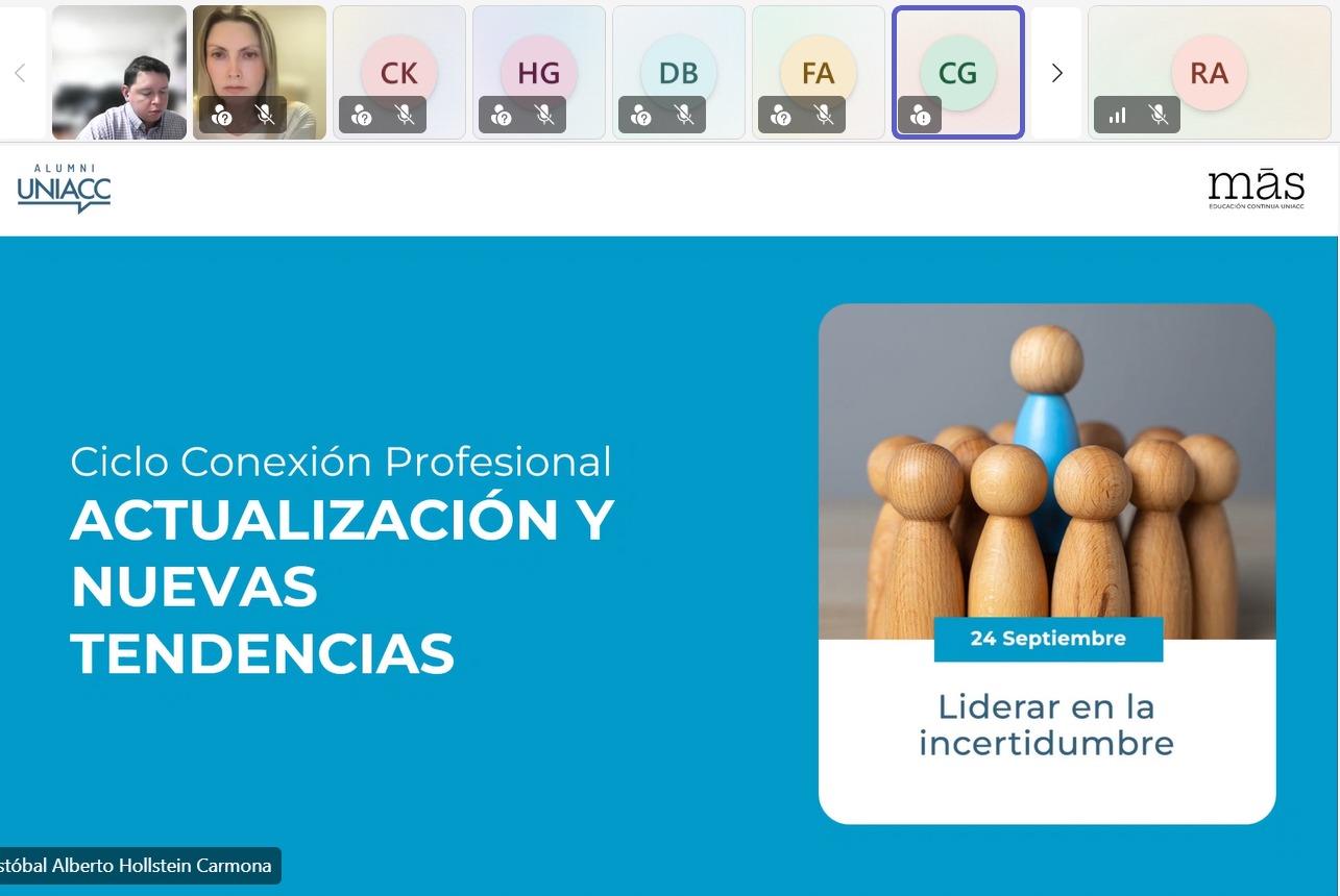 UNIACC da inicio al Ciclo Conexión Profesional con taller sobre liderazgo en contextos de incertidumbre