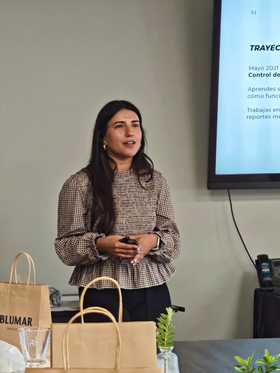 Alumni María José Villela compartió su experiencia profesional con estudiantes del Programa de Honor de Concepción
