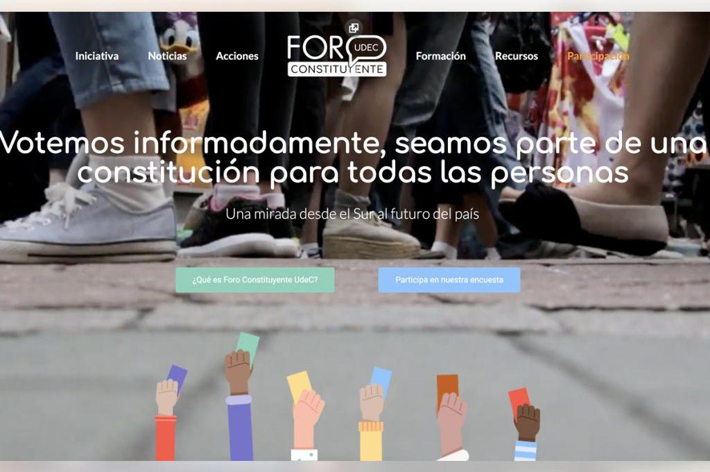 Foro Constituyente UdeC: la plataforma interdisciplinaria que acompaña al Proceso Constitucional