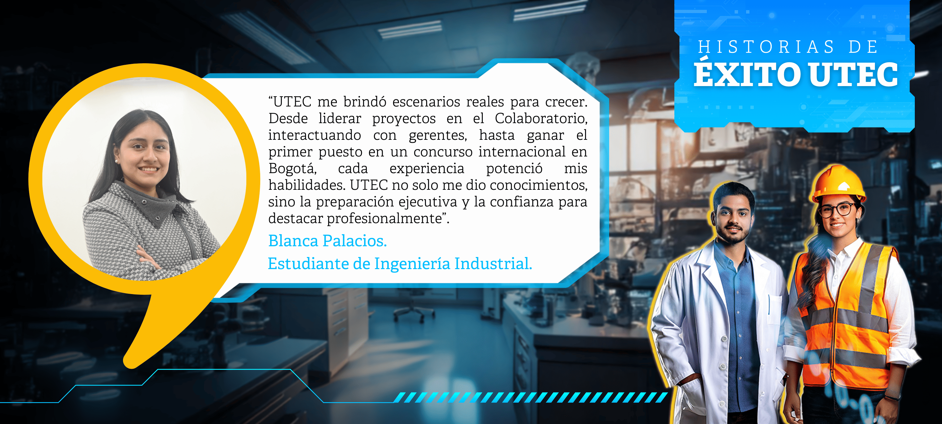La historia de Blanca Palacios: Estudiante de Ingeniería Industrial en Ferreycorp.