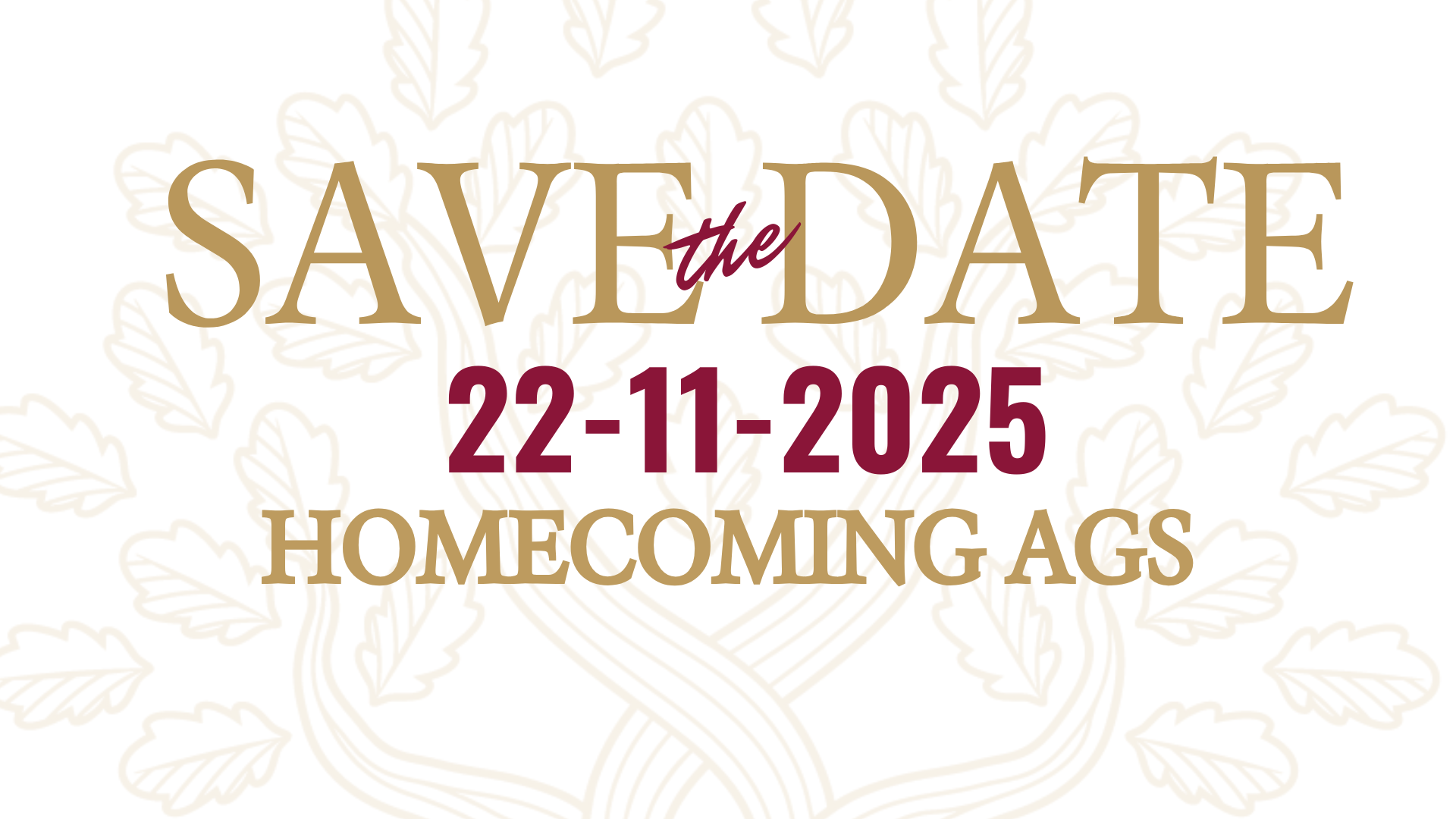 HOMECOMING AGS 2025